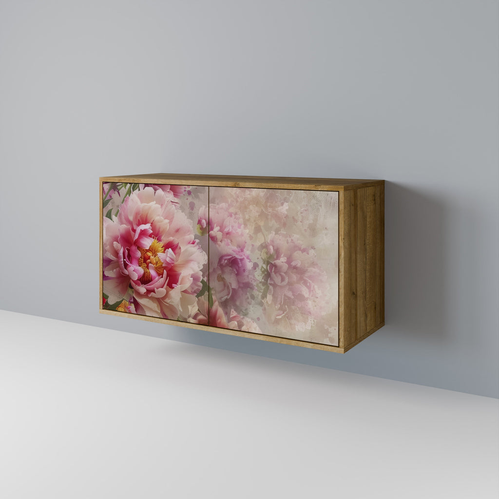 Buffet 2 portes PEONY WHISPER effet chêne