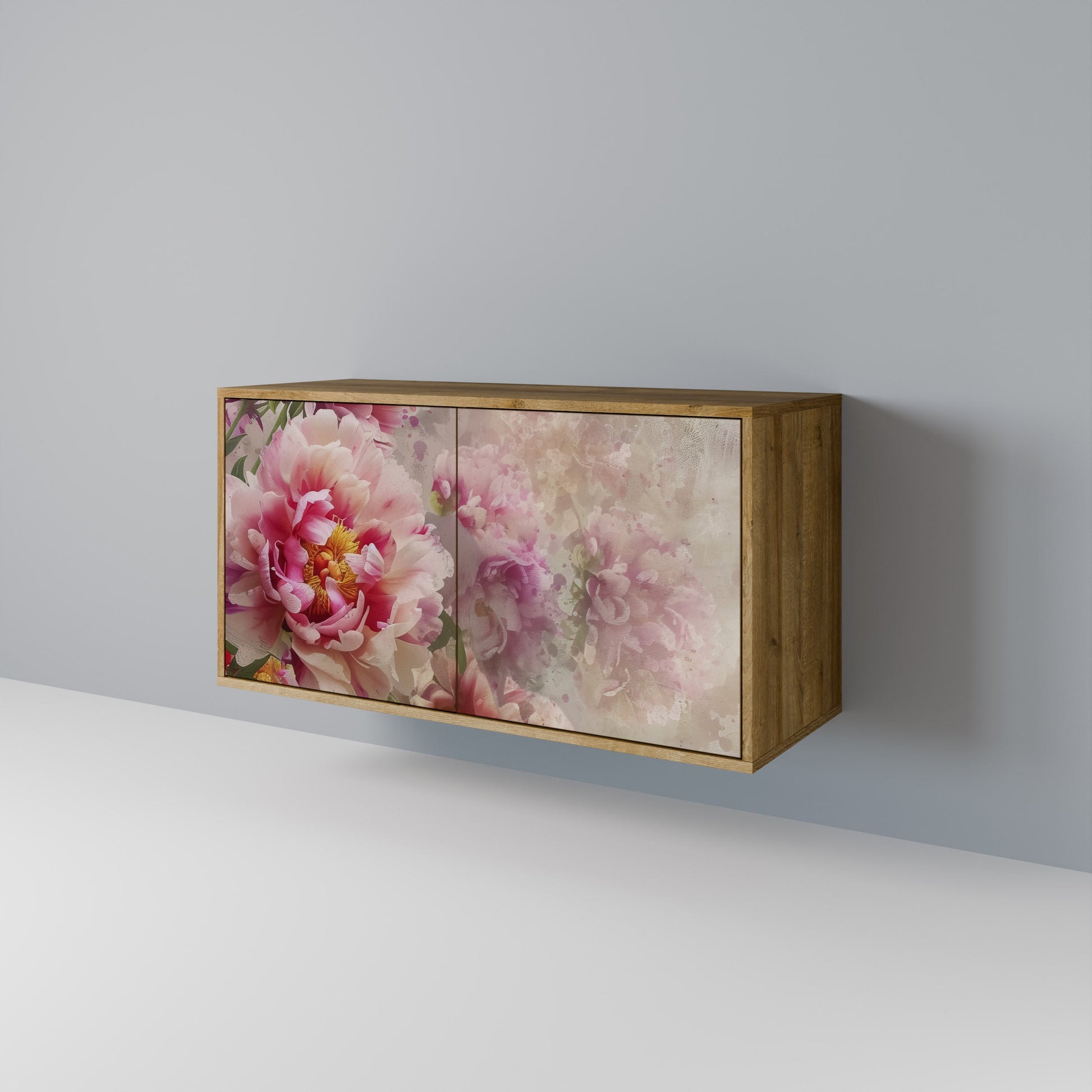 Buffet 2 portes PEONY WHISPER effet chêne
