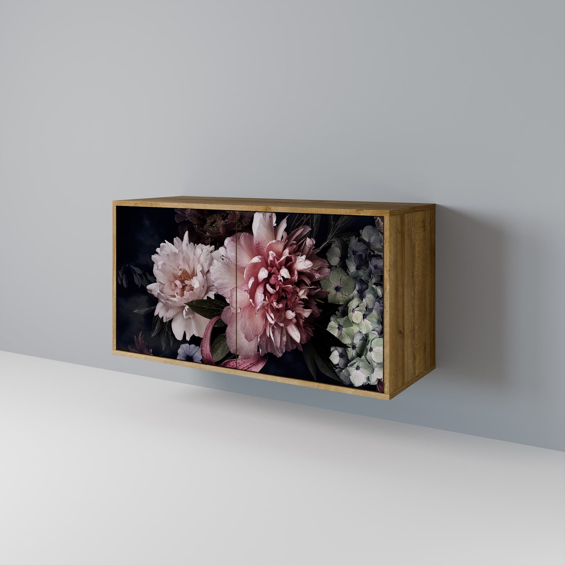 Buffet 2 portes PURE BLOSSOM effet chêne