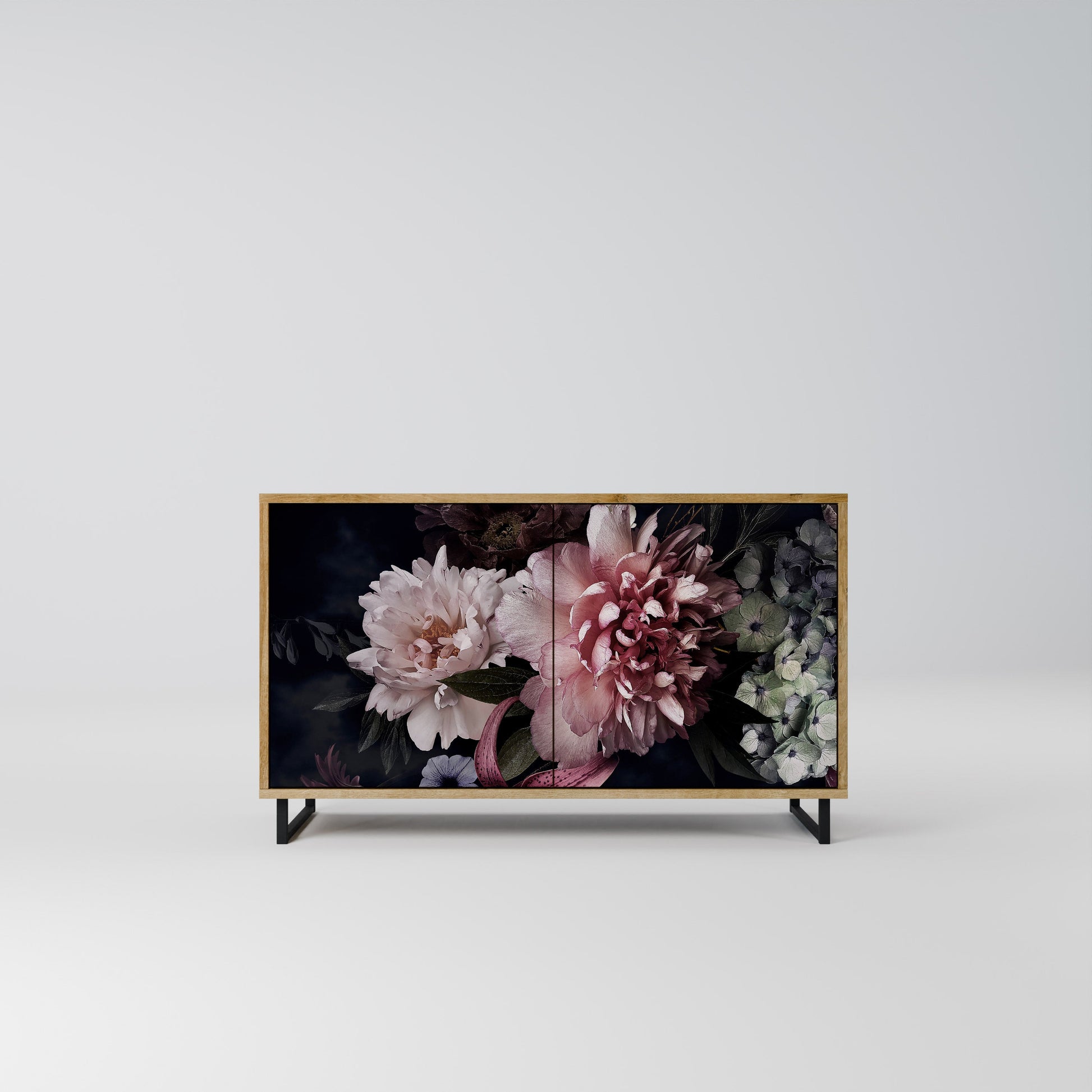 Buffet 2 portes PURE BLOSSOM effet chêne