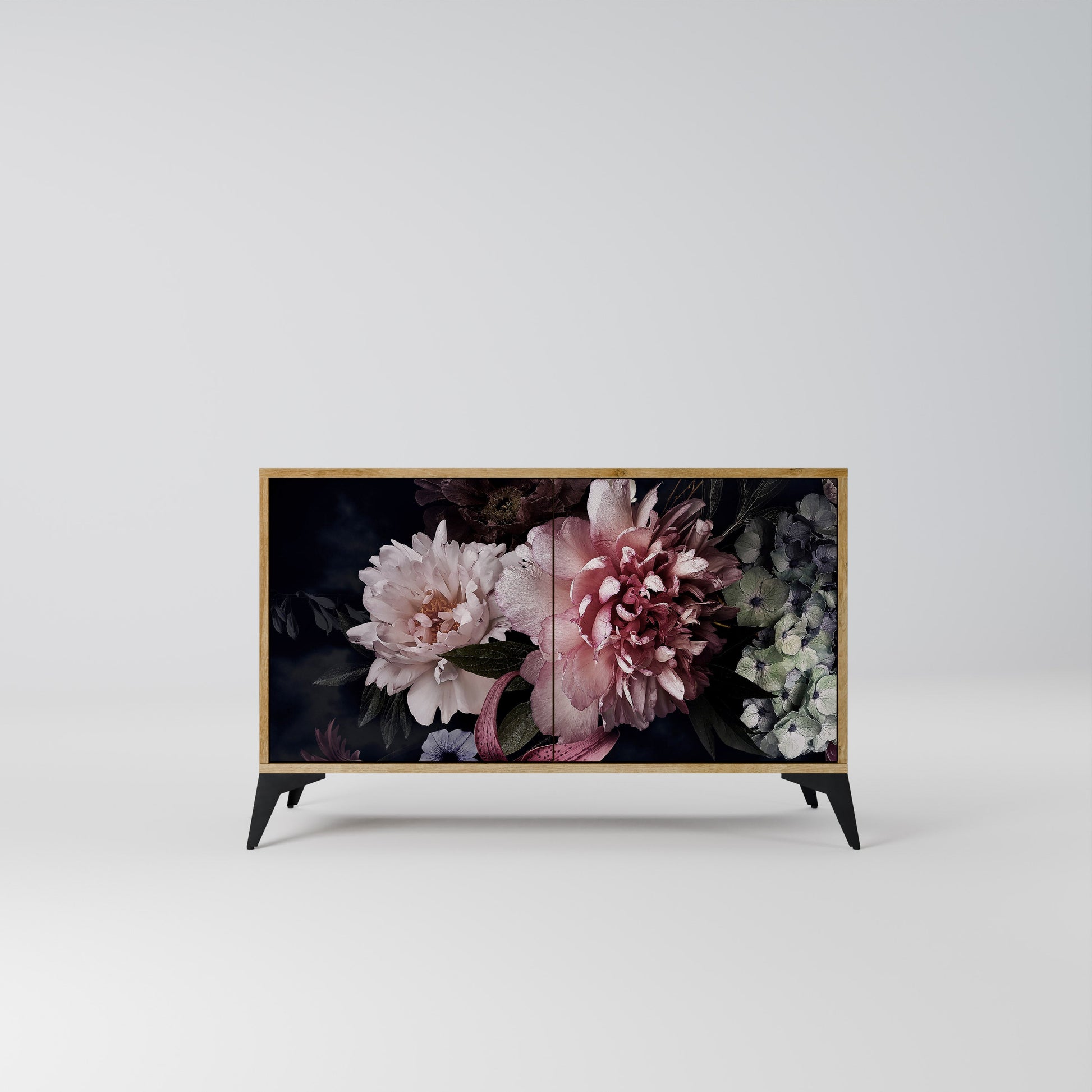 Buffet 2 portes PURE BLOSSOM effet chêne