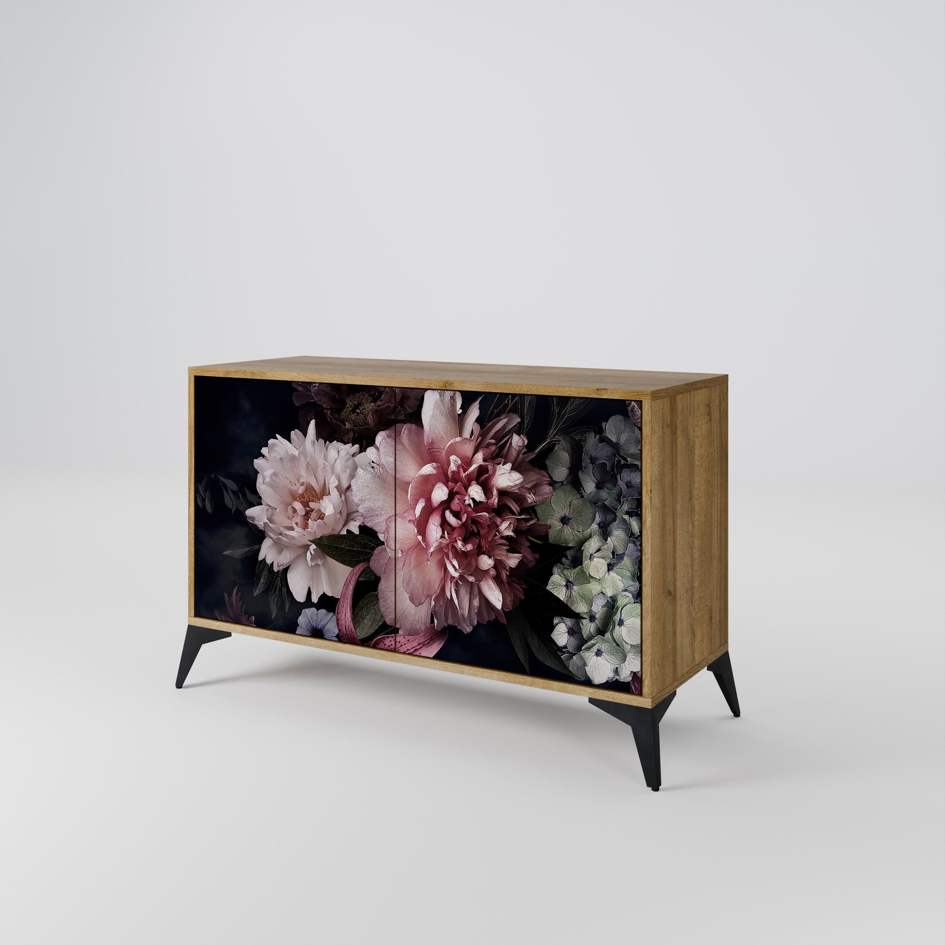 Buffet 2 portes PURE BLOSSOM effet chêne
