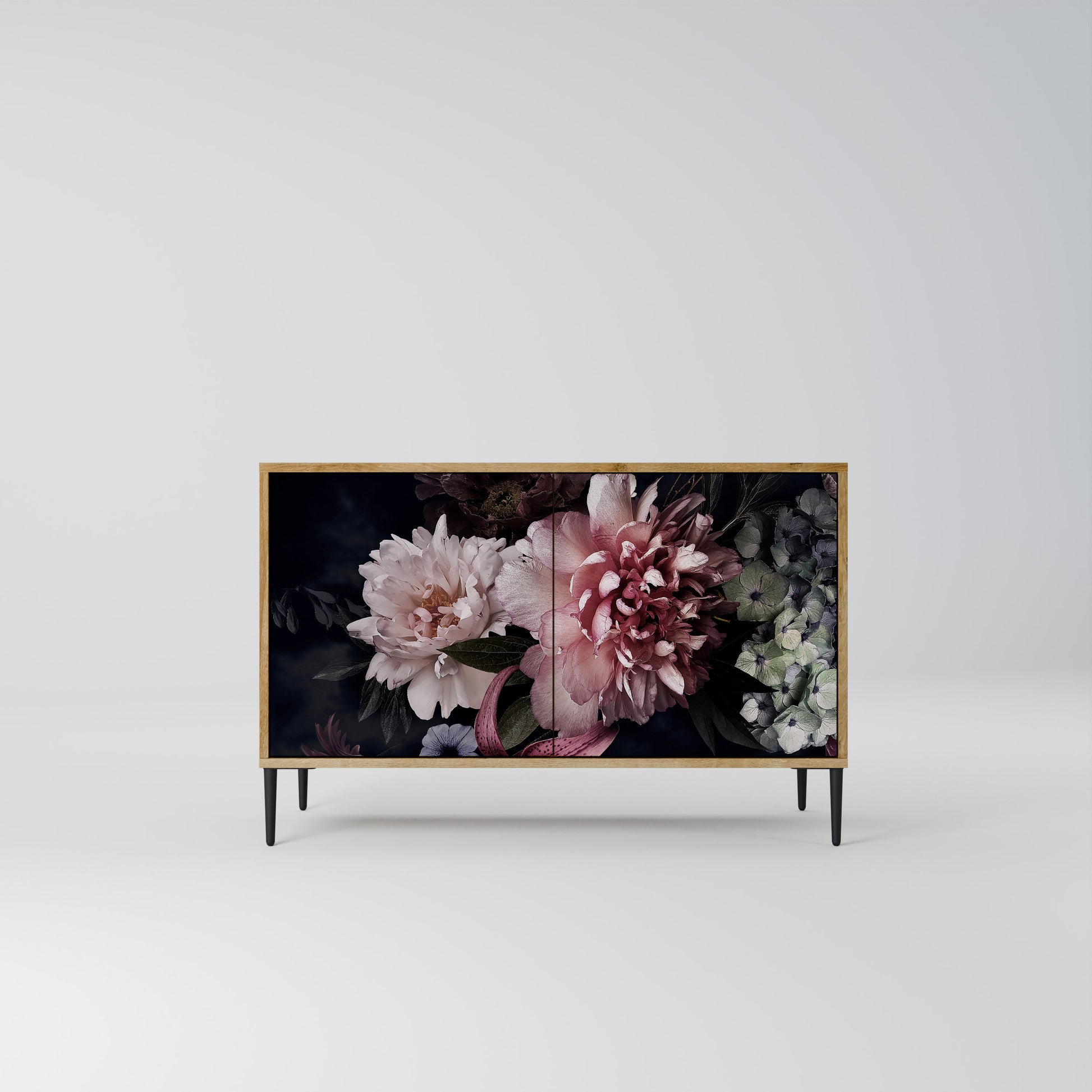 Buffet 2 portes PURE BLOSSOM effet chêne