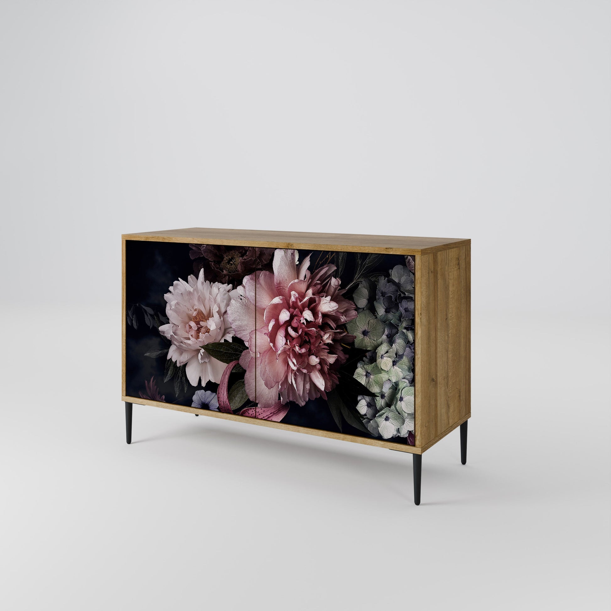 Buffet 2 portes PURE BLOSSOM effet chêne