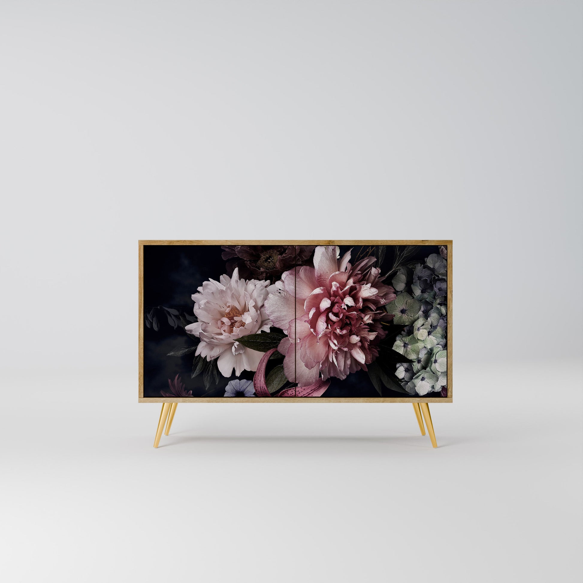Buffet 2 portes PURE BLOSSOM effet chêne