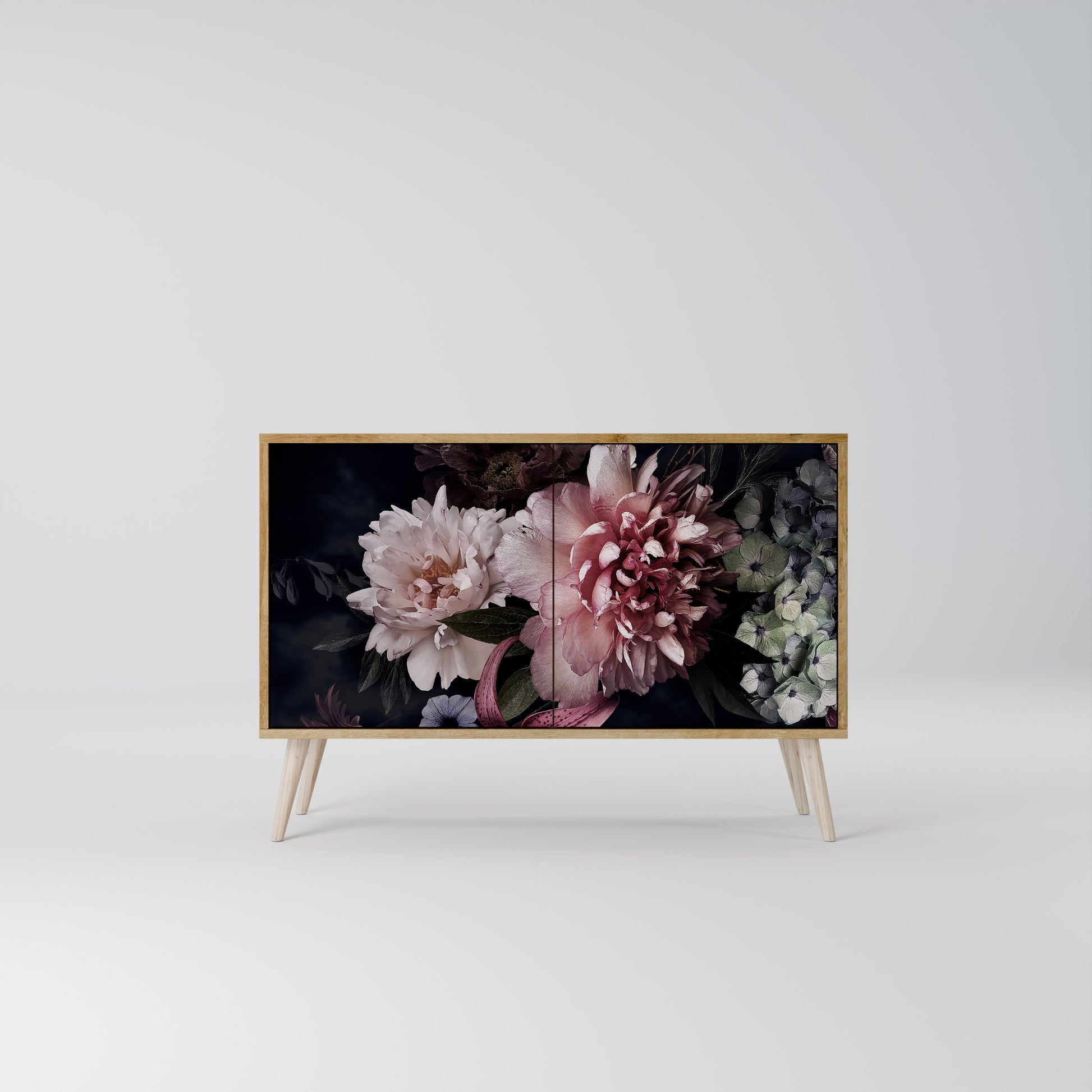 Buffet 2 portes PURE BLOSSOM effet chêne