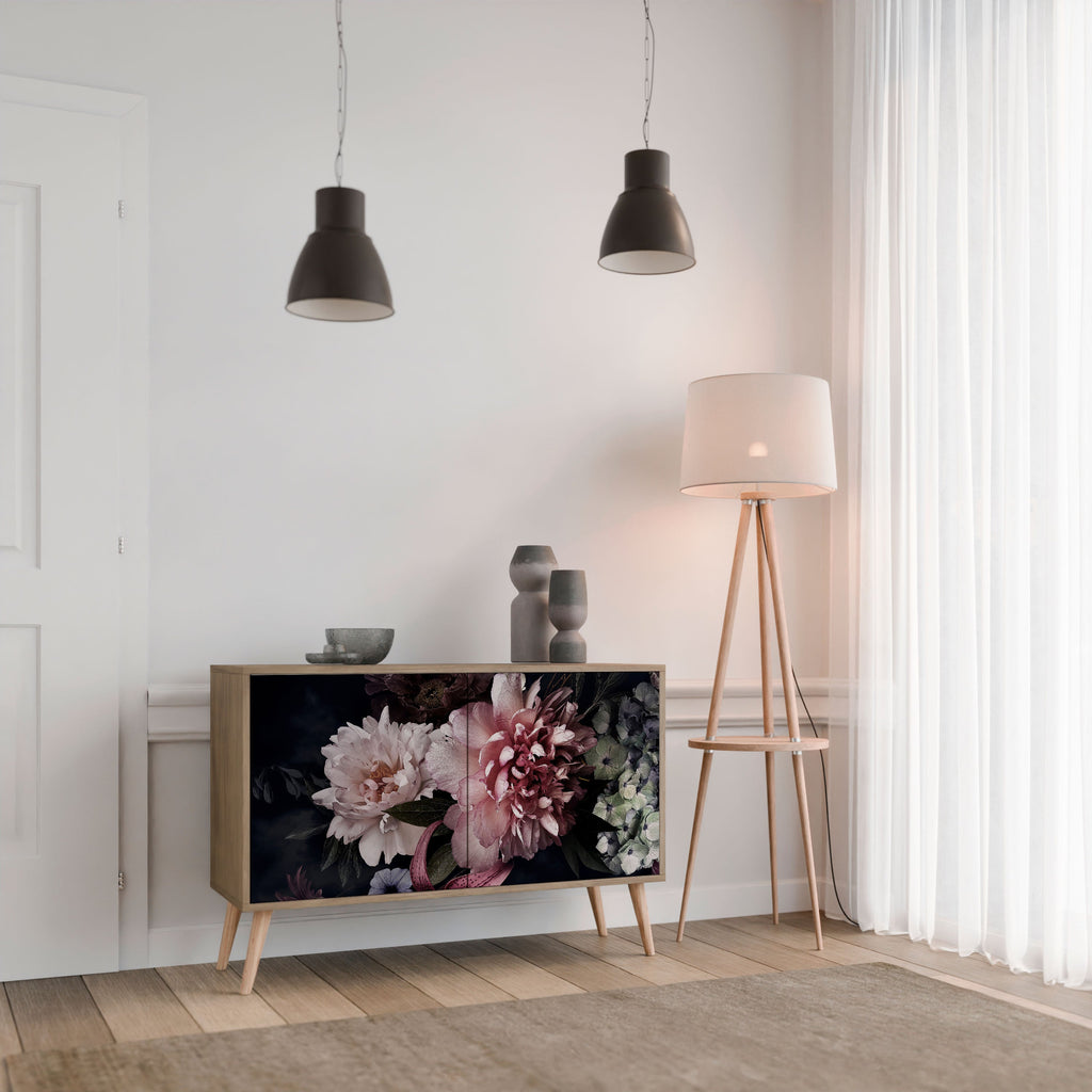 Buffet 2 portes PURE BLOSSOM effet chêne