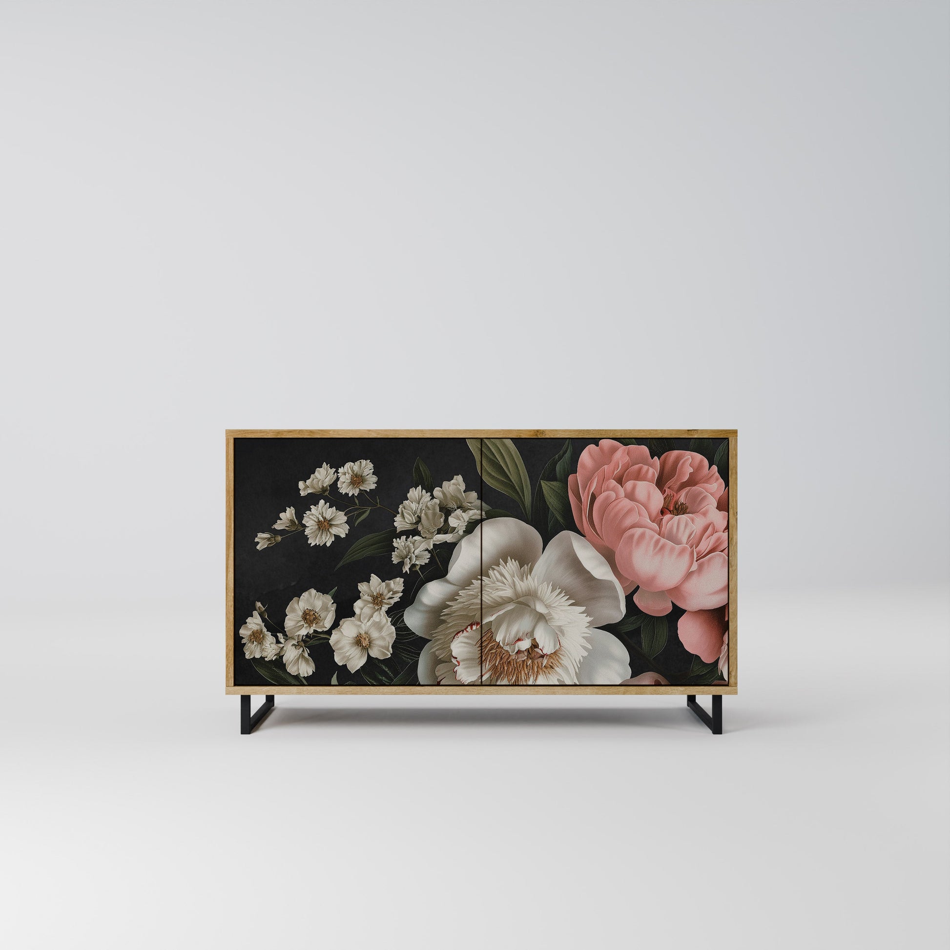 Buffet 2 portes LUSH ELEGANCE effet chêne