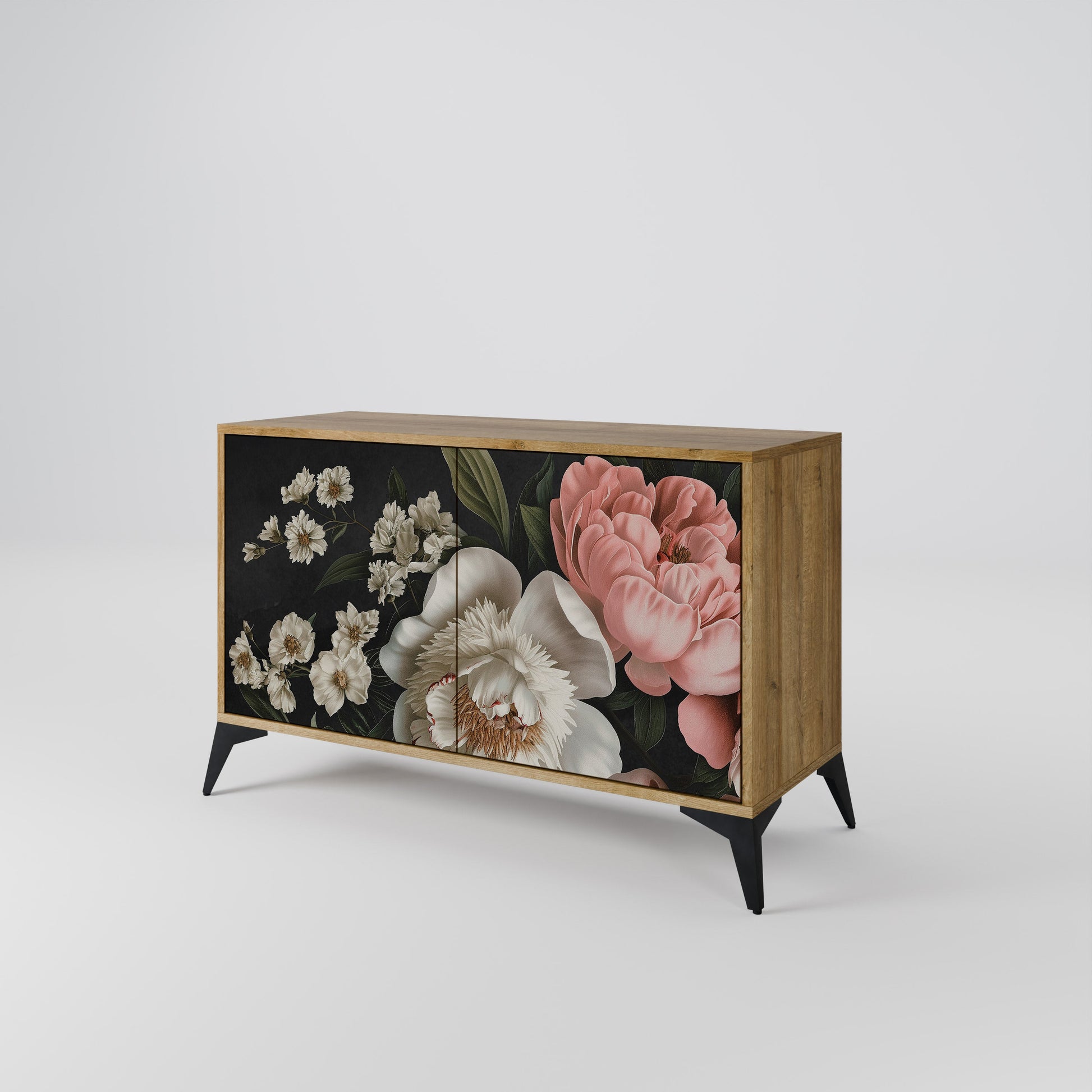 Buffet 2 portes LUSH ELEGANCE effet chêne