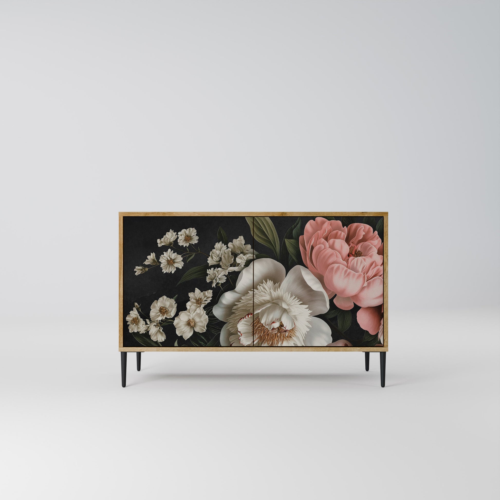 Buffet 2 portes LUSH ELEGANCE effet chêne