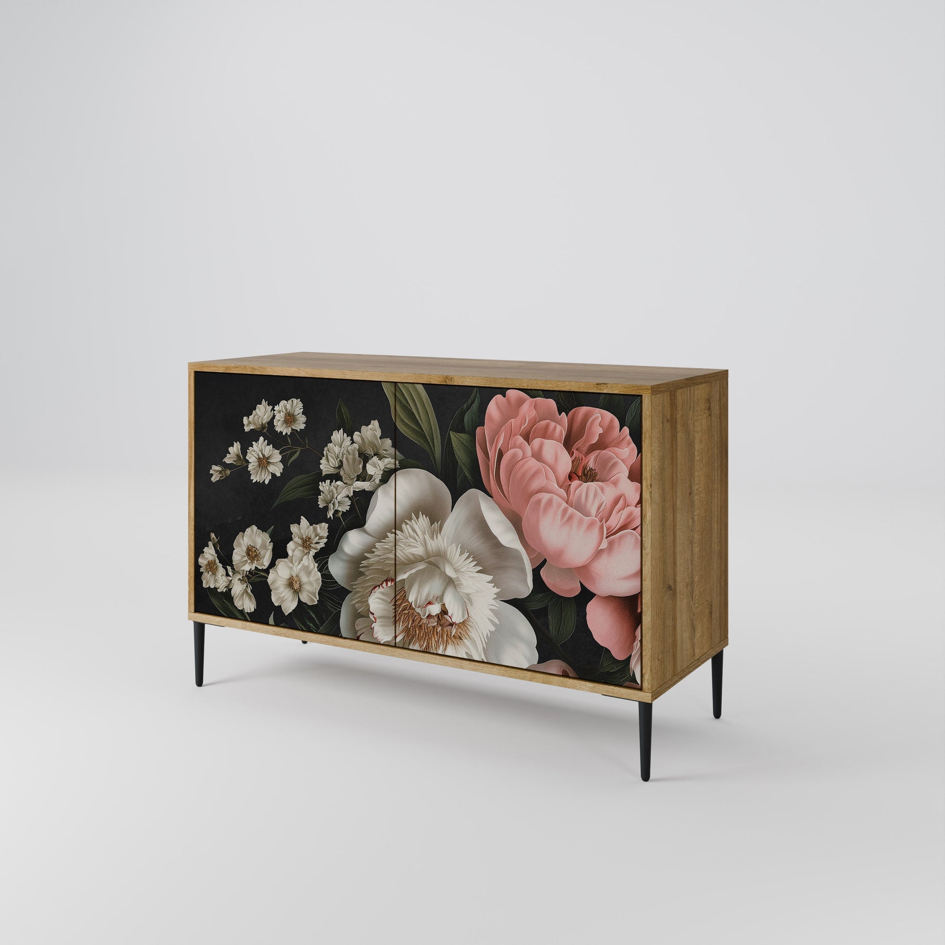 Buffet 2 portes LUSH ELEGANCE effet chêne