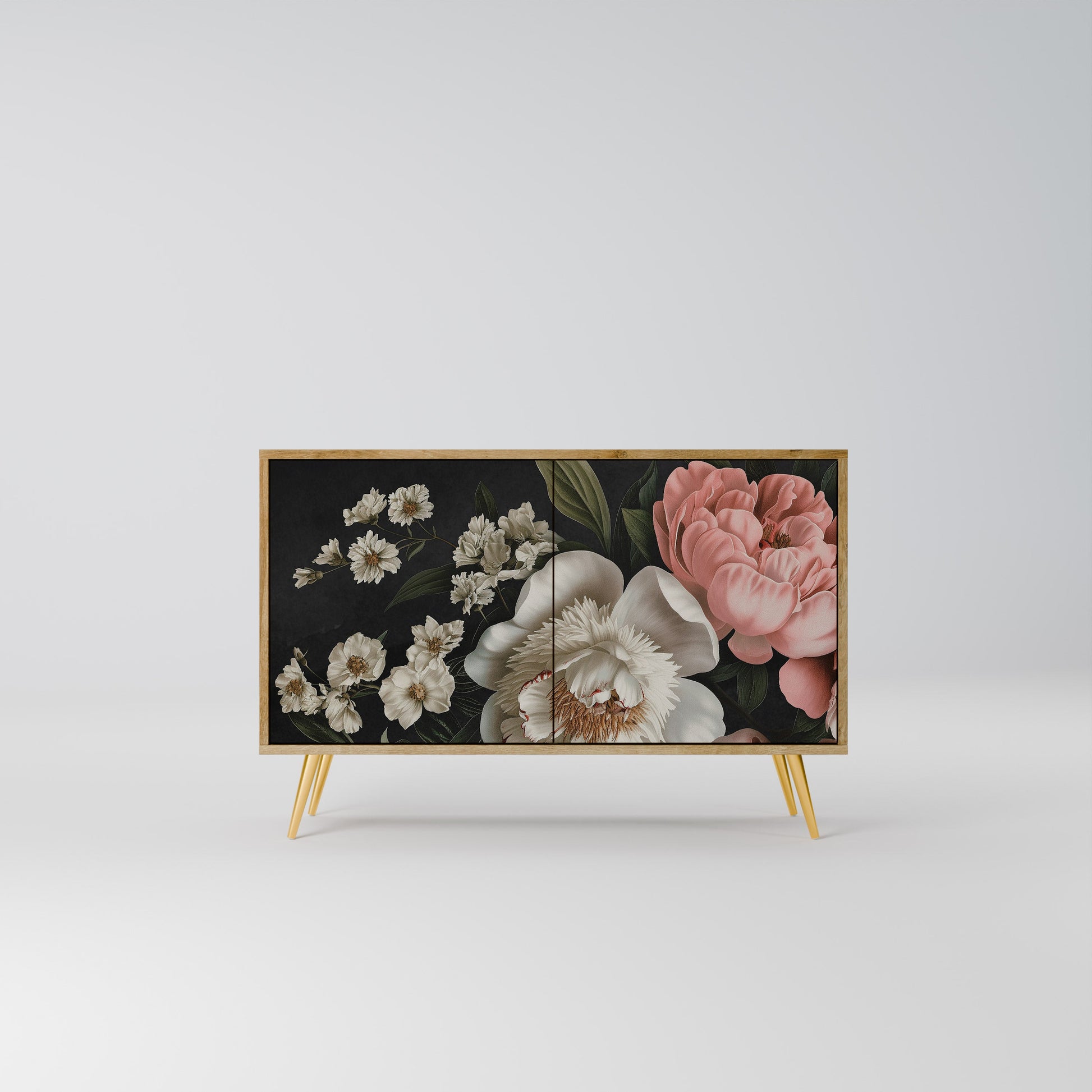 Buffet 2 portes LUSH ELEGANCE effet chêne