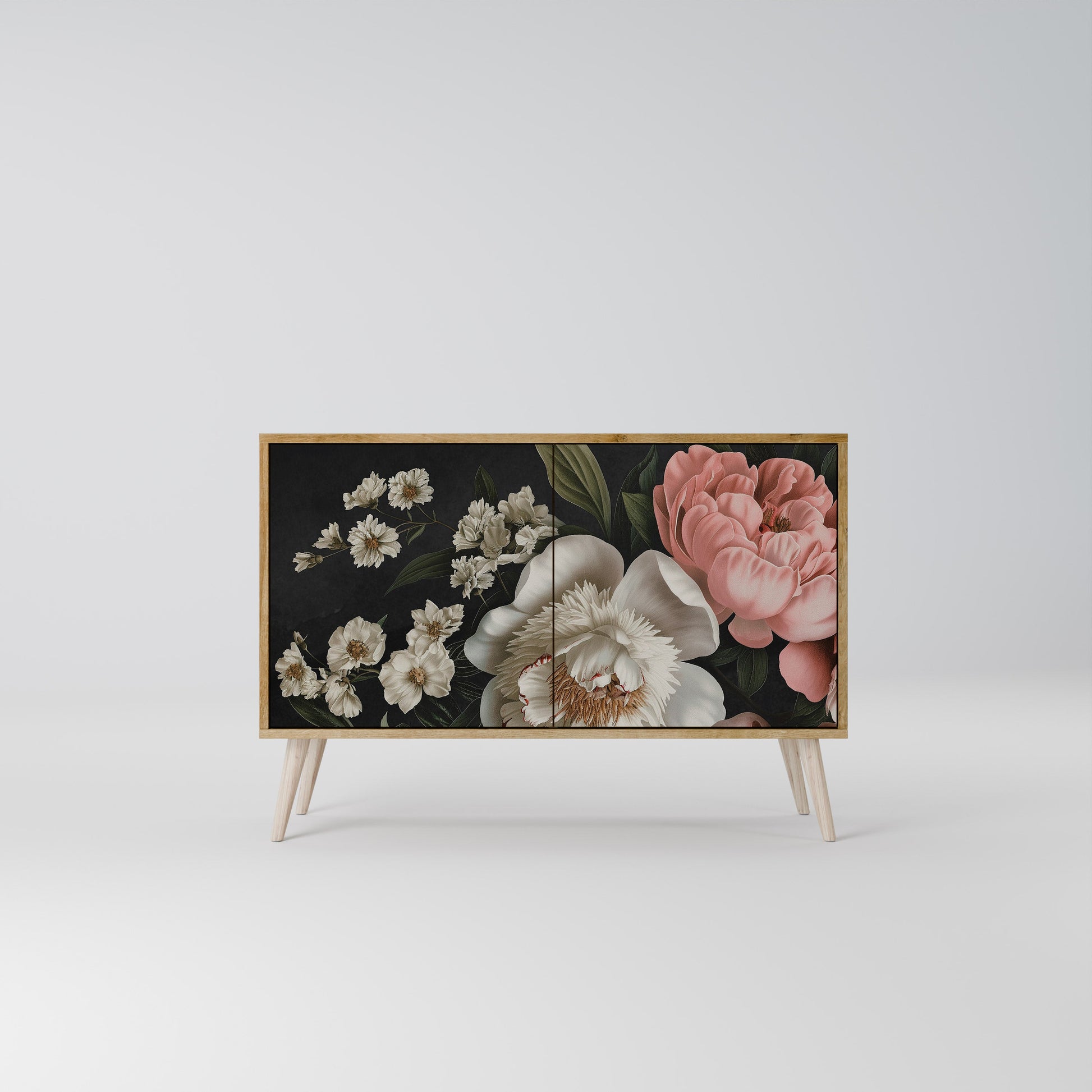 Buffet 2 portes LUSH ELEGANCE effet chêne