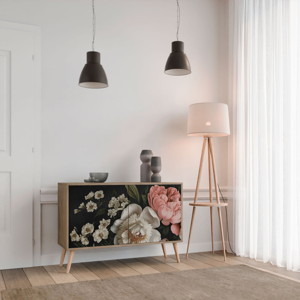 Buffet 2 portes LUSH ELEGANCE effet chêne