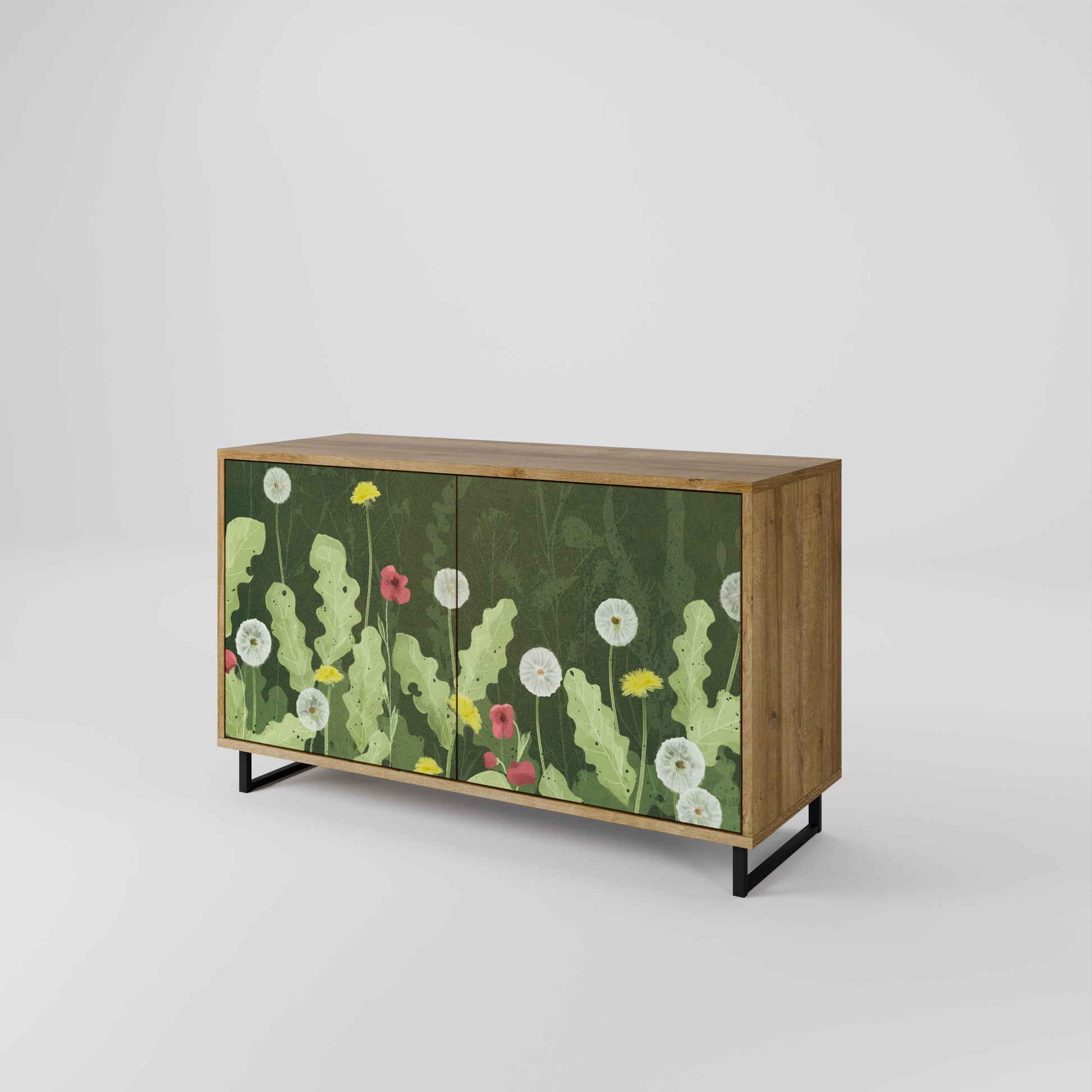 Buffet 2 portes DANDELION AMUSE effet chêne