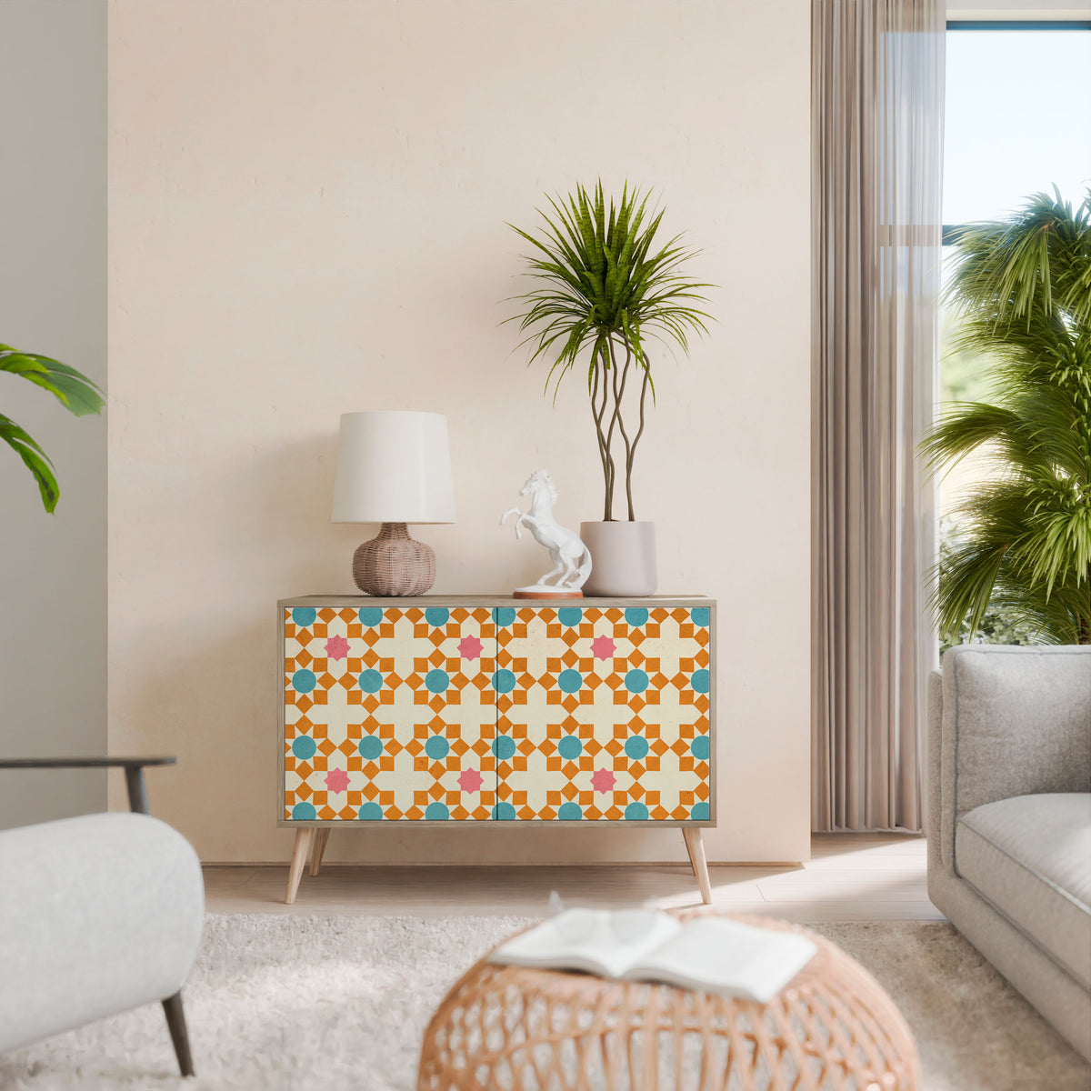 FLORAL DECOR 2-Door Sideboard