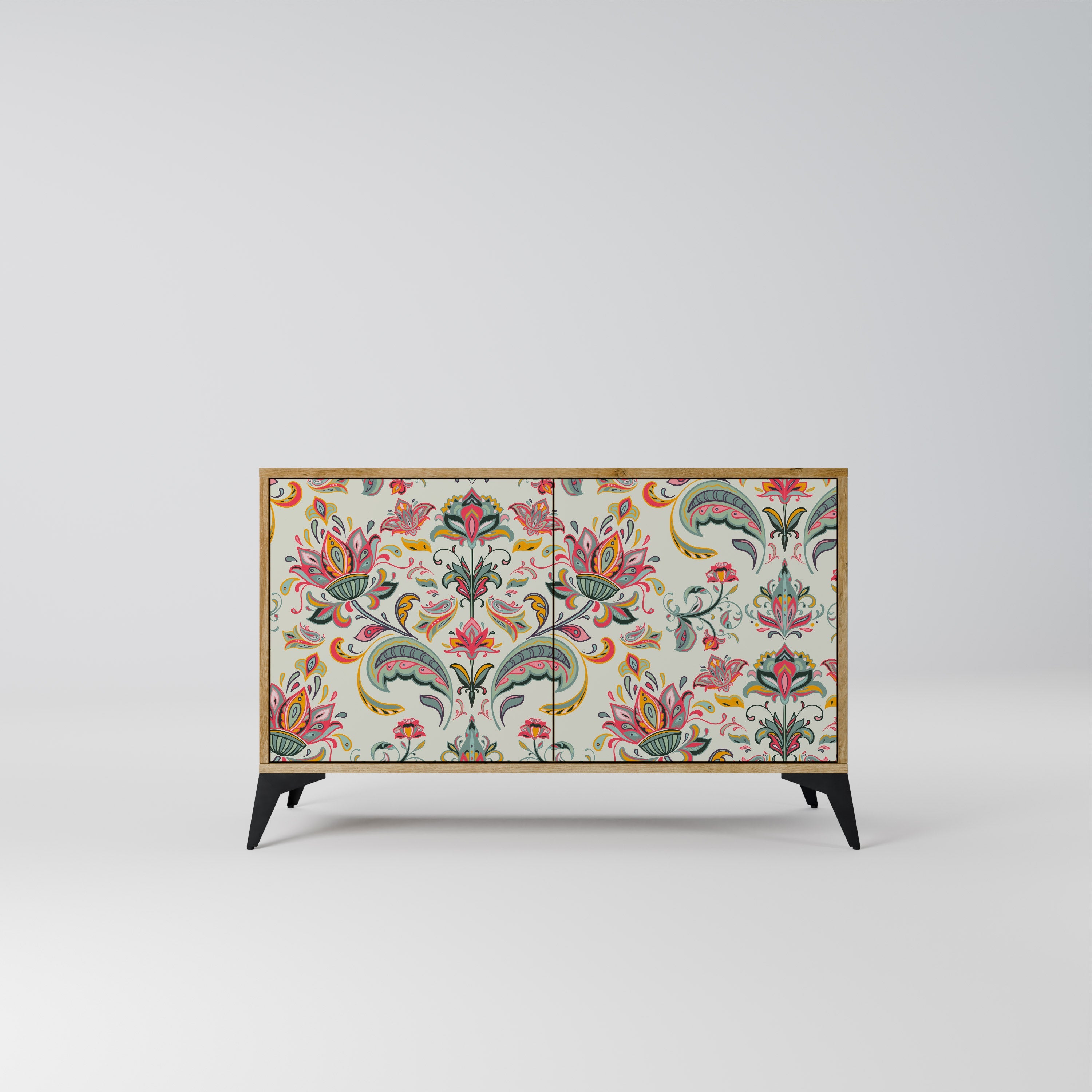 Buffet 2 portes ORGANIC FOLKLORE effet chêne