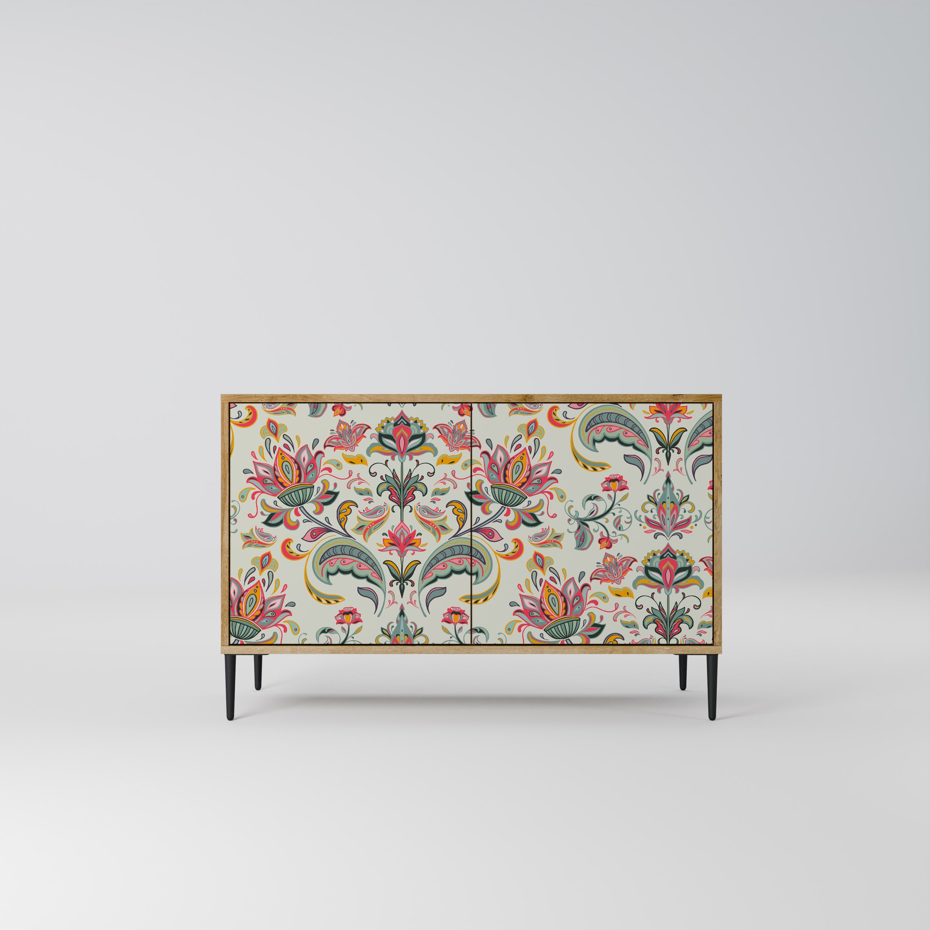 Buffet 2 portes ORGANIC FOLKLORE effet chêne