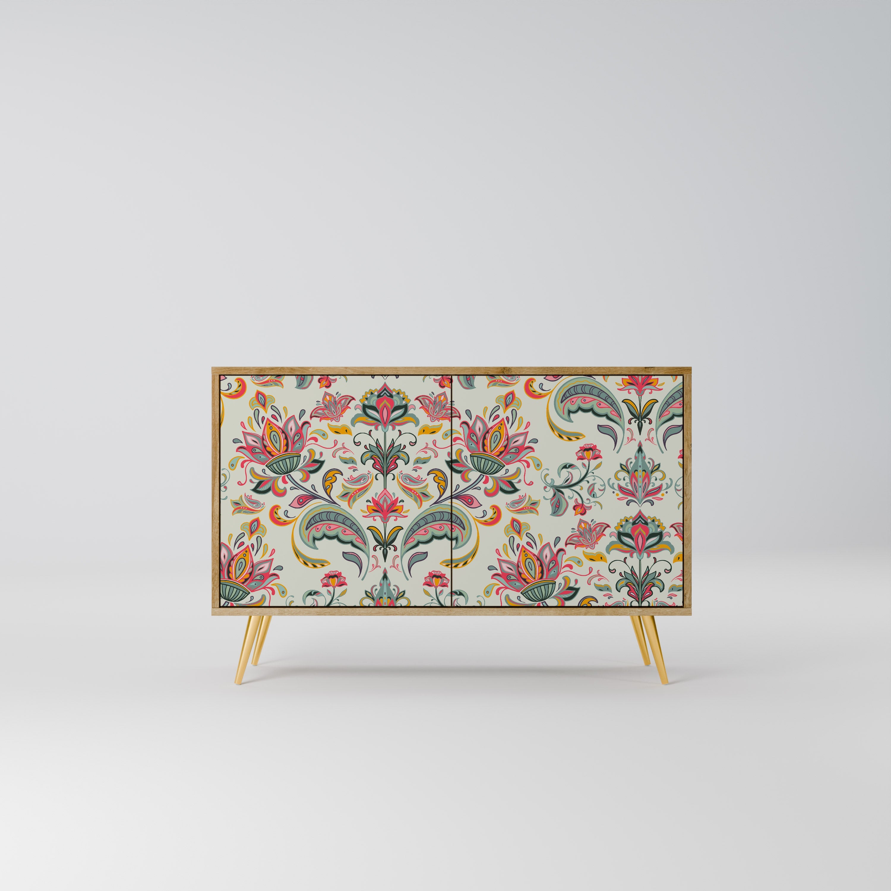 Buffet 2 portes ORGANIC FOLKLORE effet chêne