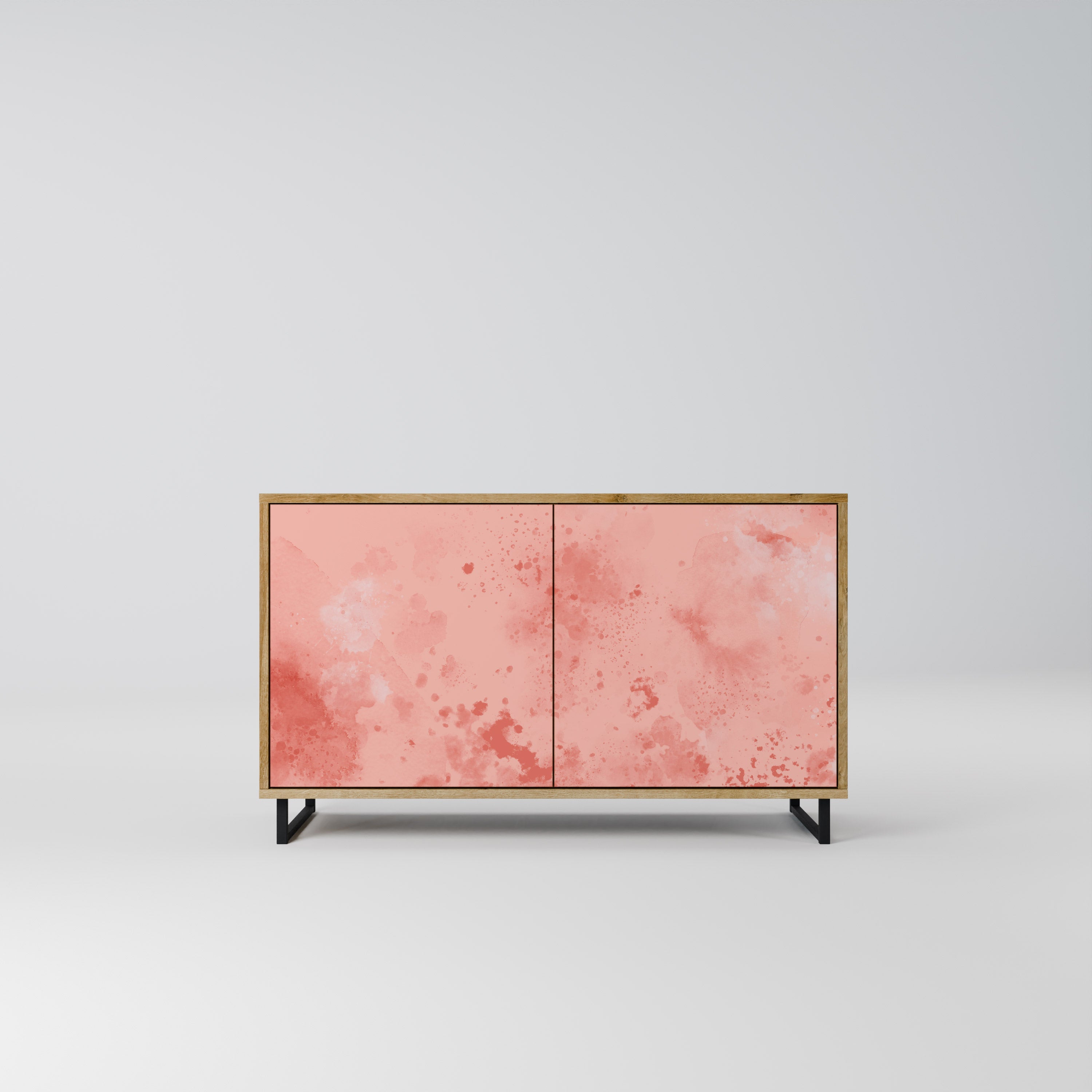 Buffet 2 portes effet chêne CRANE DANCE