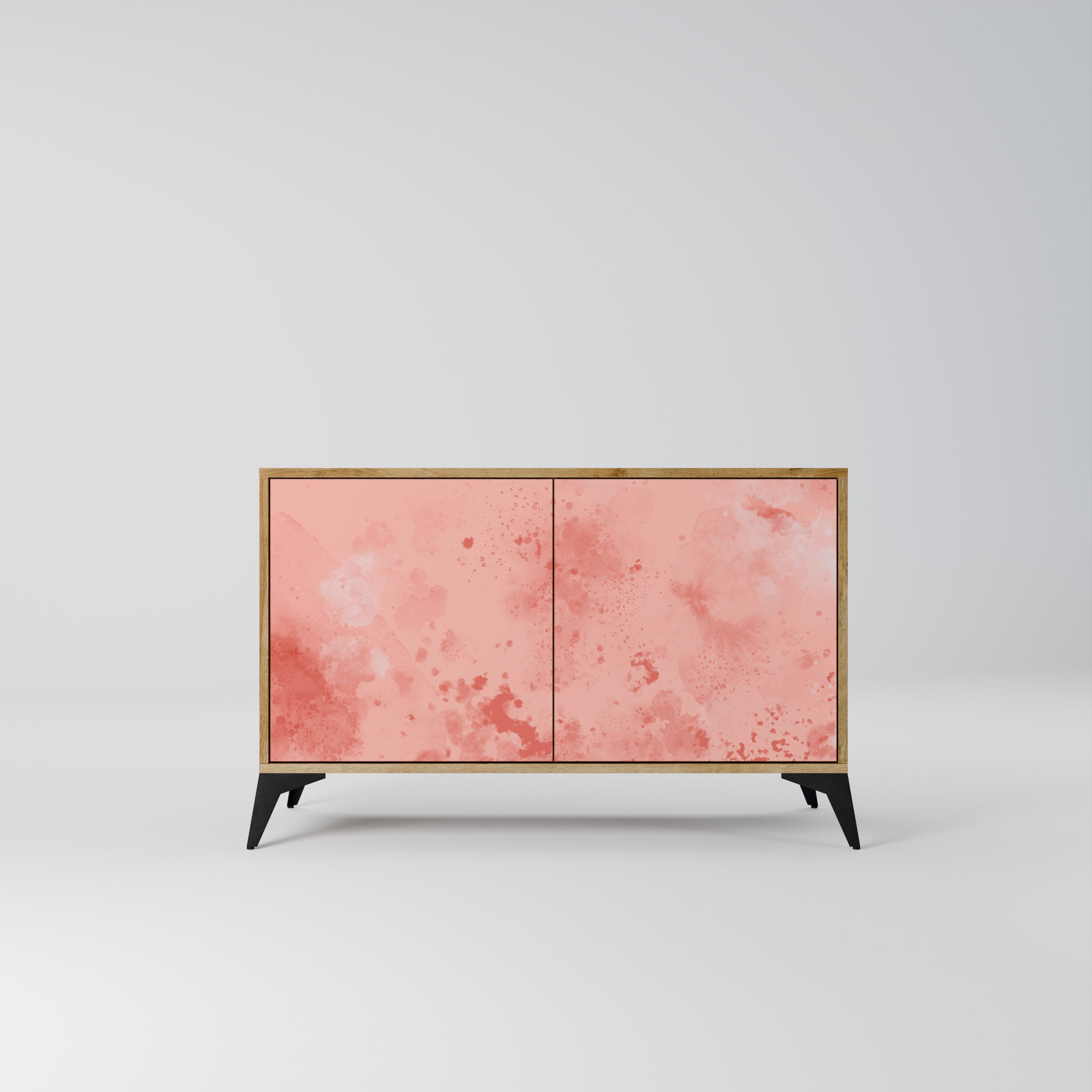 Buffet 2 portes effet chêne CRANE DANCE