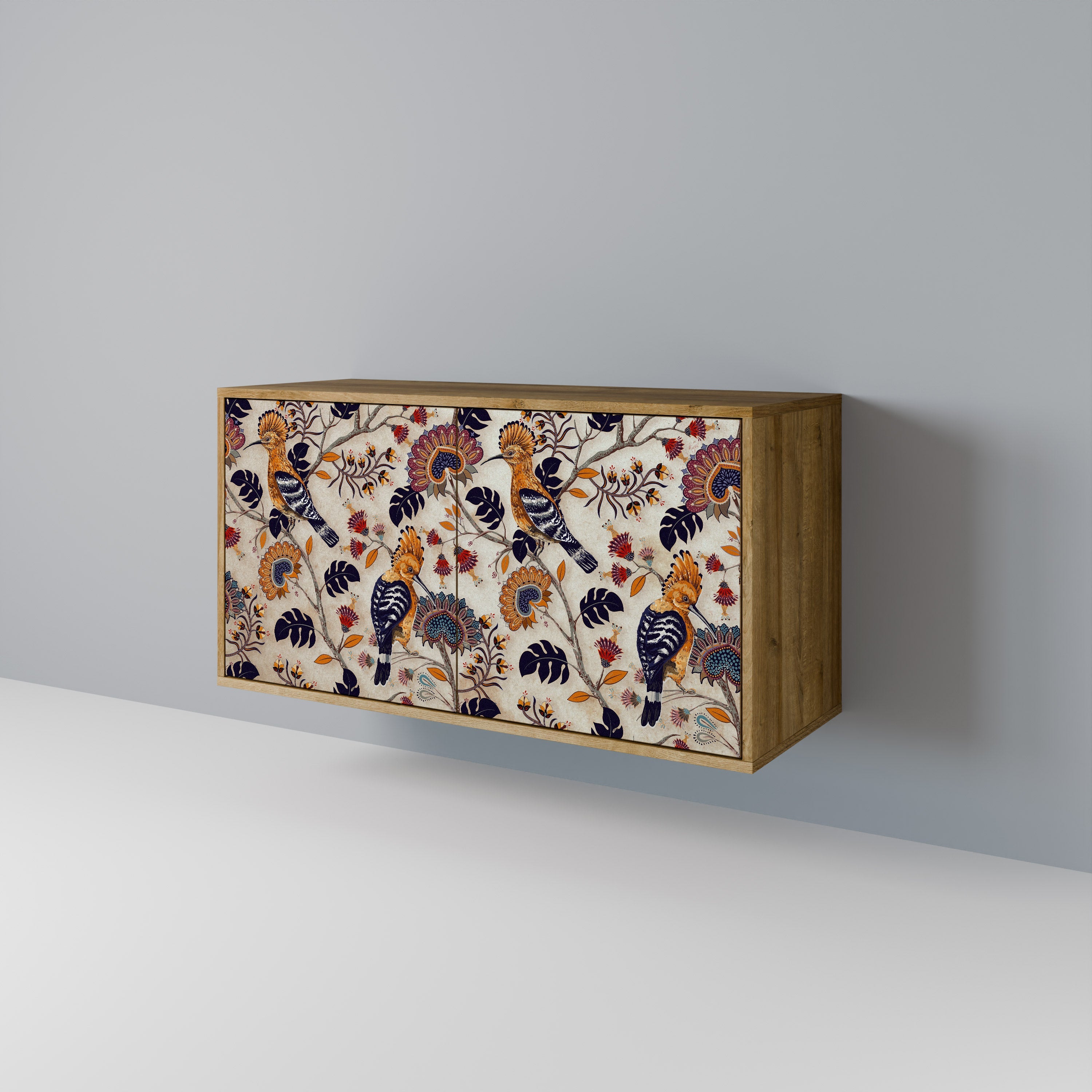 Buffet 2 portes EMINENT HOOPOE effet chêne