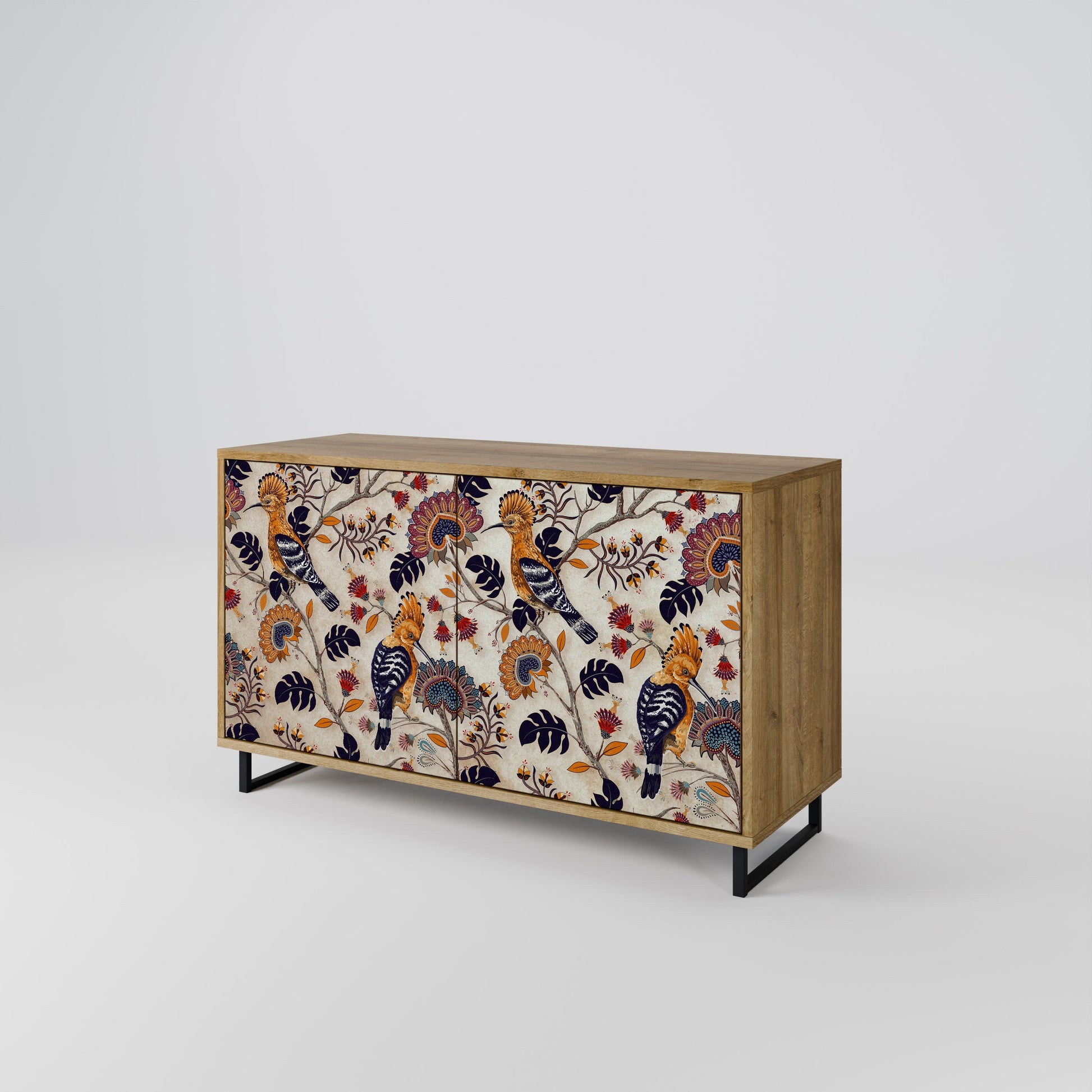 Buffet 2 portes EMINENT HOOPOE effet chêne