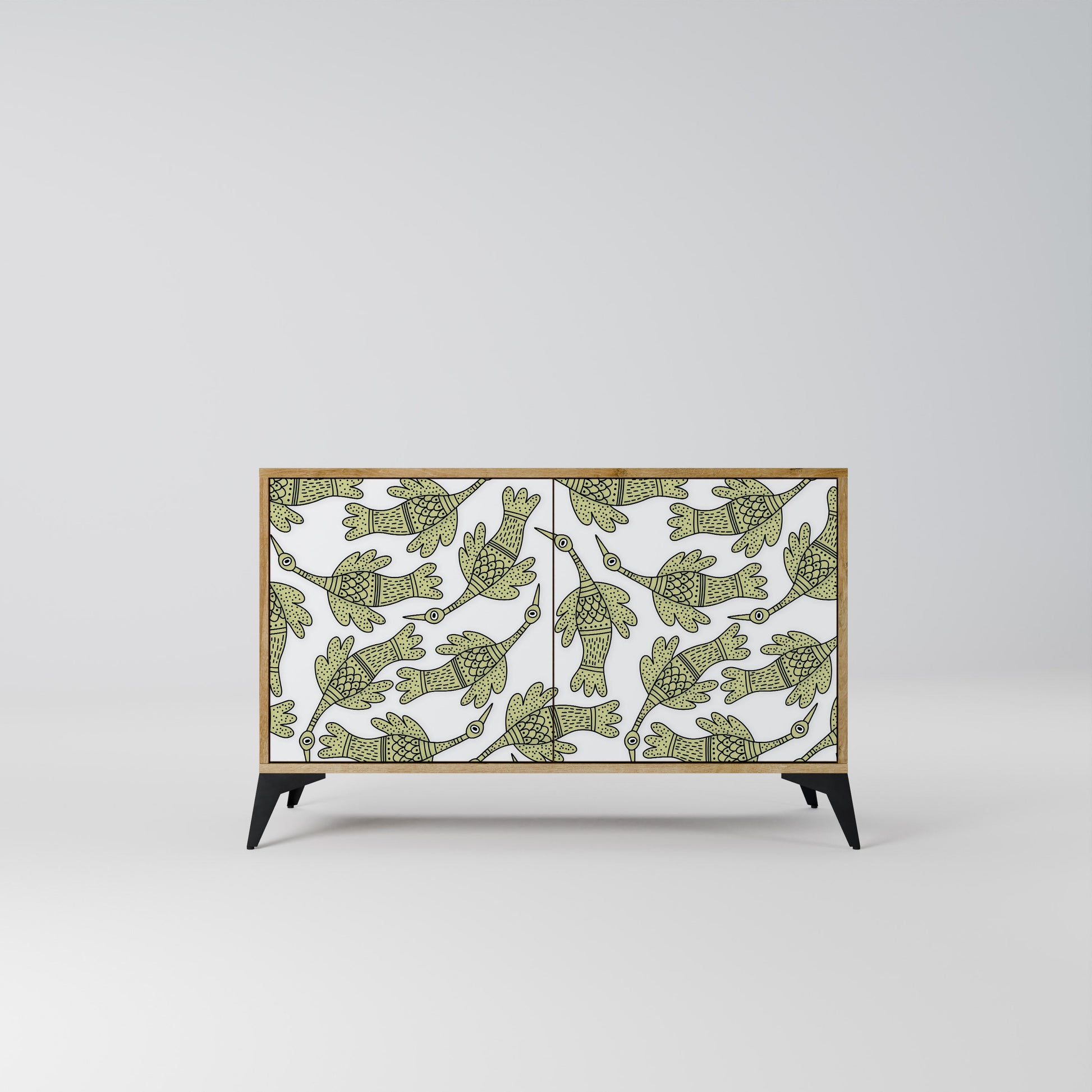 Buffet 2 portes SEEDLING SONGBIRD effet chêne