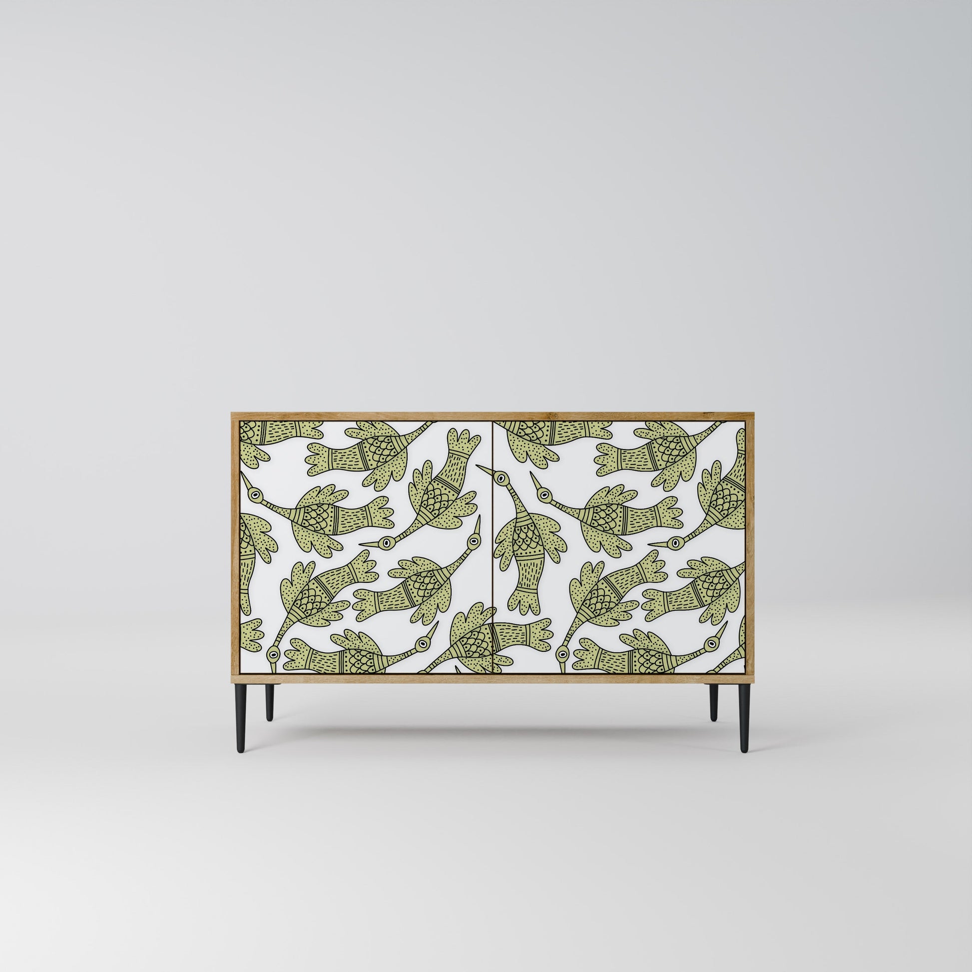 Buffet 2 portes SEEDLING SONGBIRD effet chêne