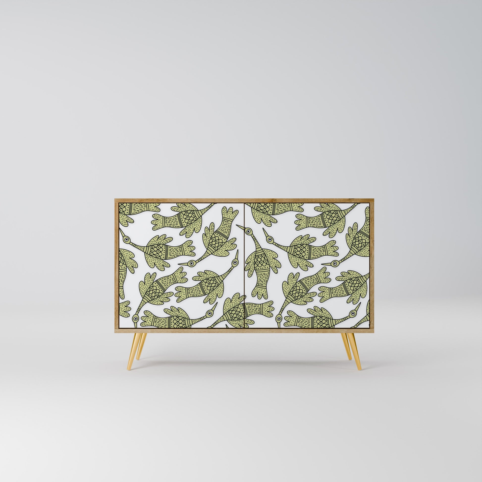 Buffet 2 portes SEEDLING SONGBIRD effet chêne
