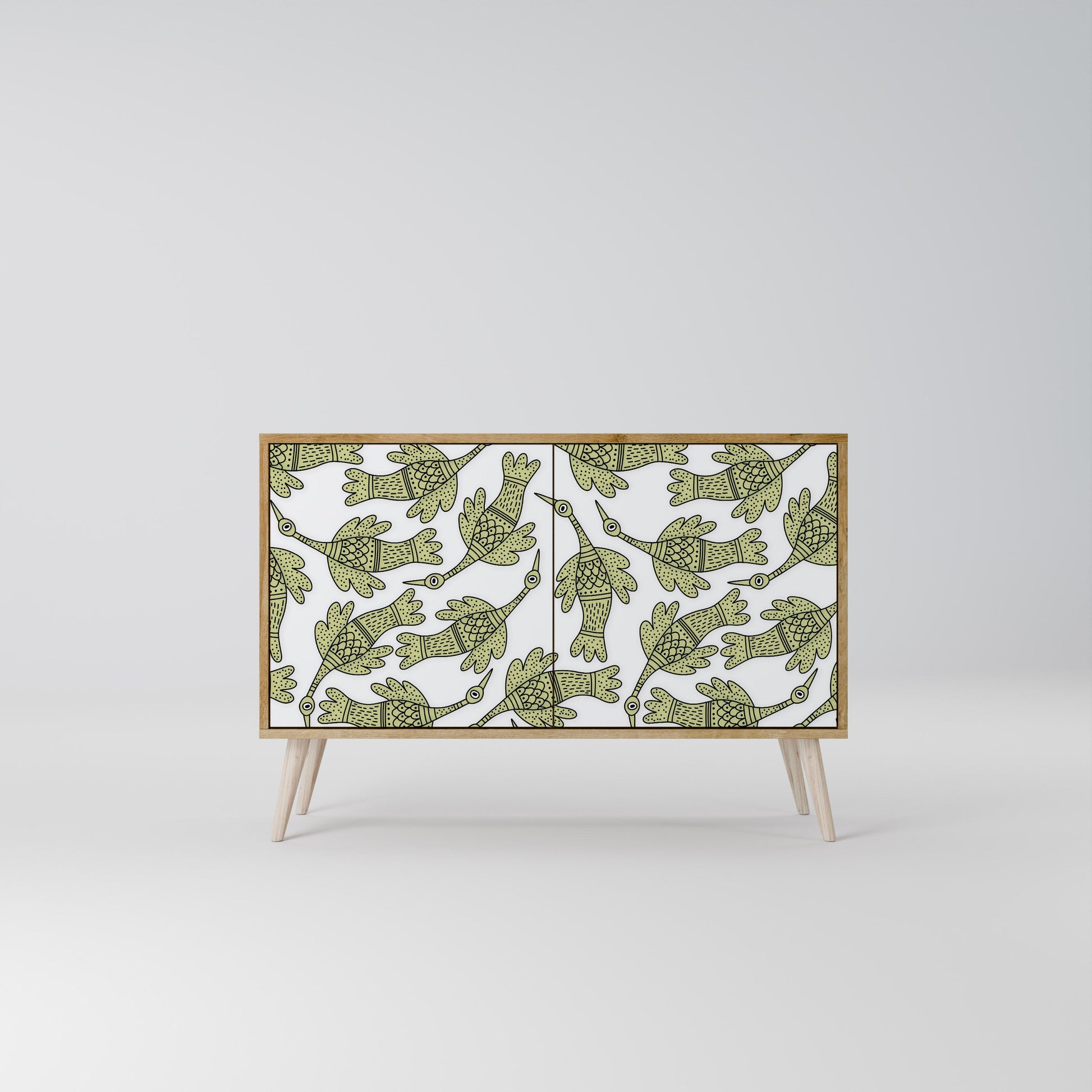 Buffet 2 portes SEEDLING SONGBIRD effet chêne
