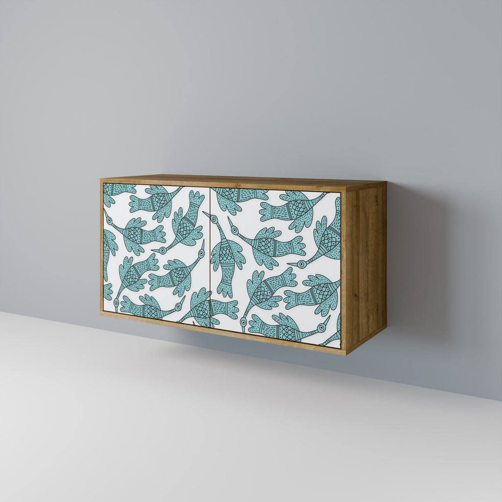 Buffet 2 portes WATERSPOUT SONGIBIRD effet chêne