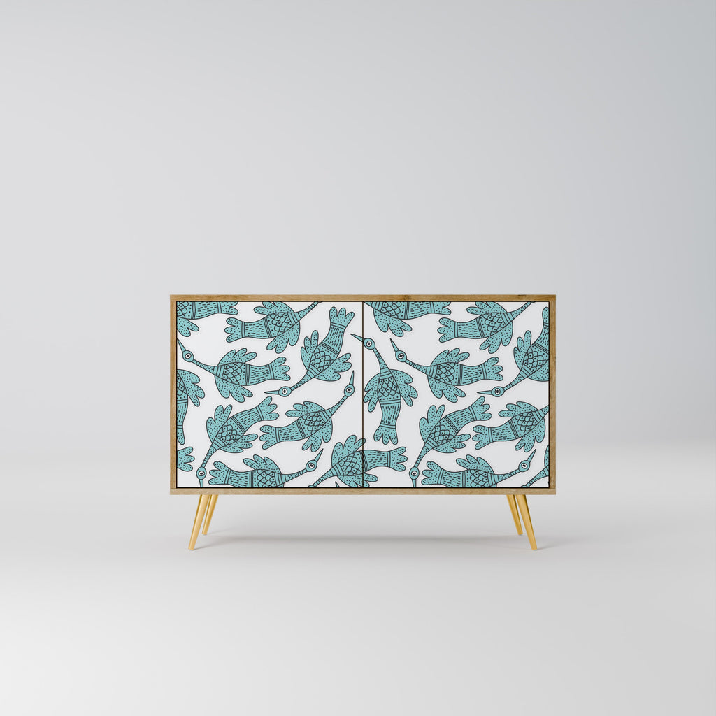 Buffet 2 portes WATERSPOUT SONGIBIRD effet chêne