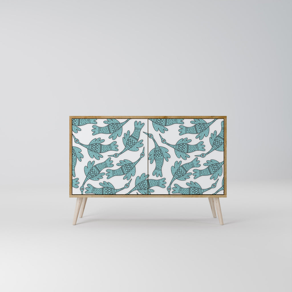 Buffet 2 portes WATERSPOUT SONGIBIRD effet chêne