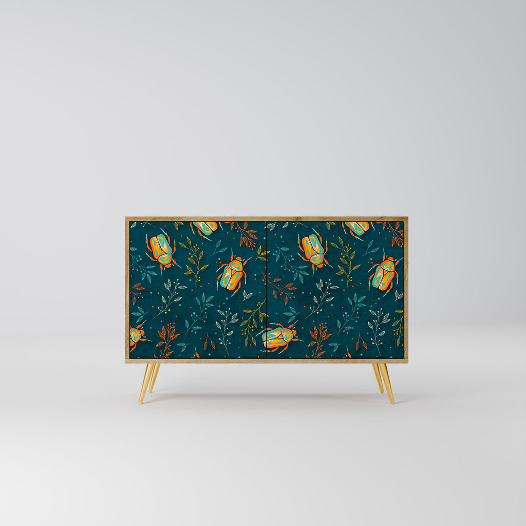 AUTUMN INSECTS 2-Door Sideboard in Oak Effect