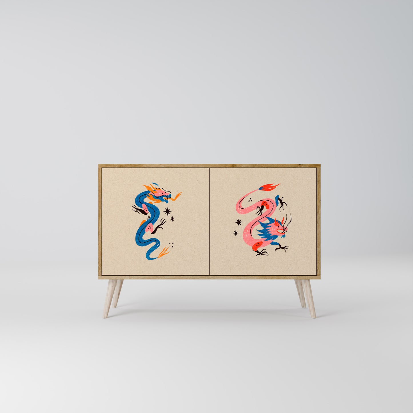 MYTHOLOGICAL CREATURES 2-Door Sideboard