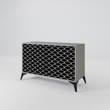 TESSELATED BLACKNESS 2-Door Sideboard