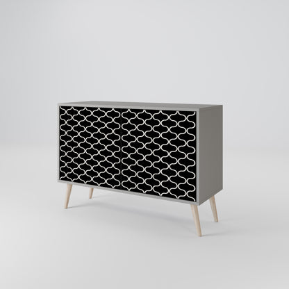 TESSELATED BLACKNESS 2-Door Sideboard