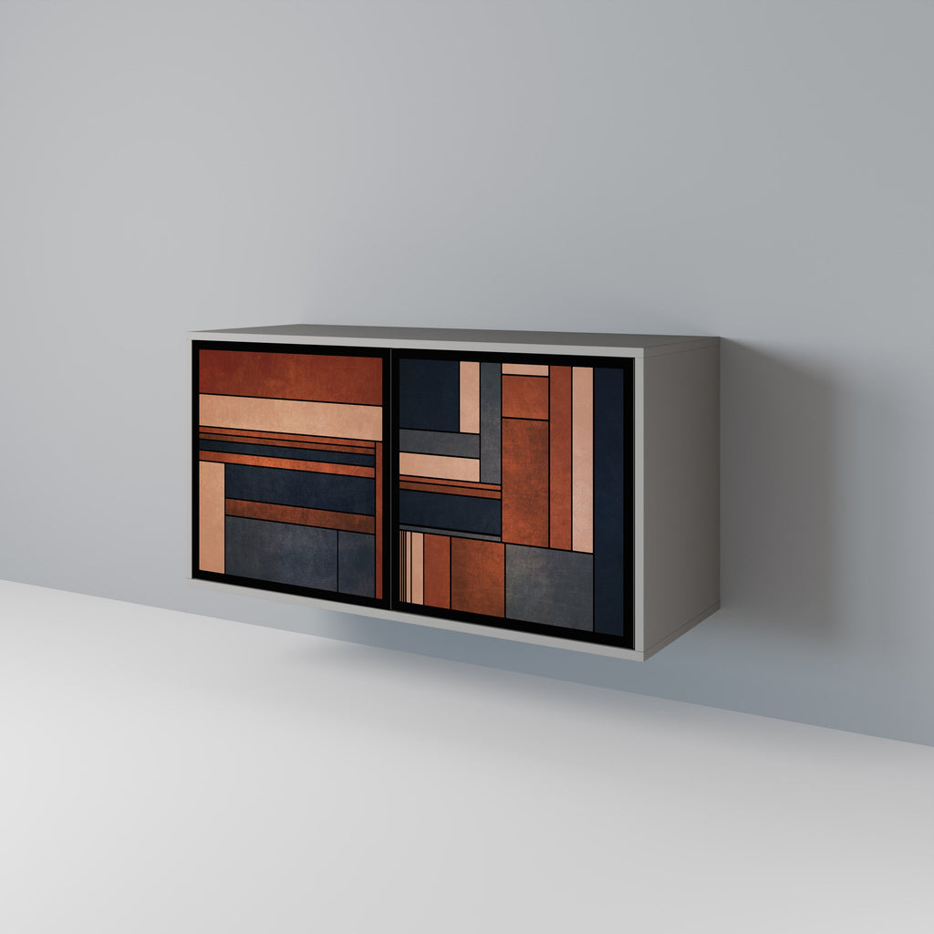 Buffet 2 portes INTREPID FORMATION en finition grise