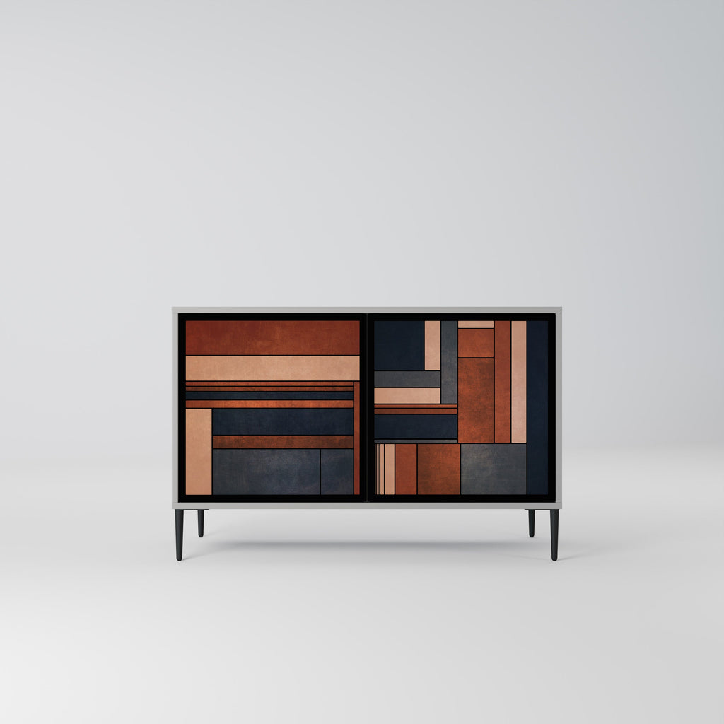 Buffet 2 portes INTREPID FORMATION en finition grise