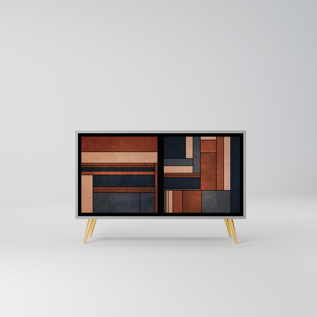 Buffet 2 portes INTREPID FORMATION en finition grise