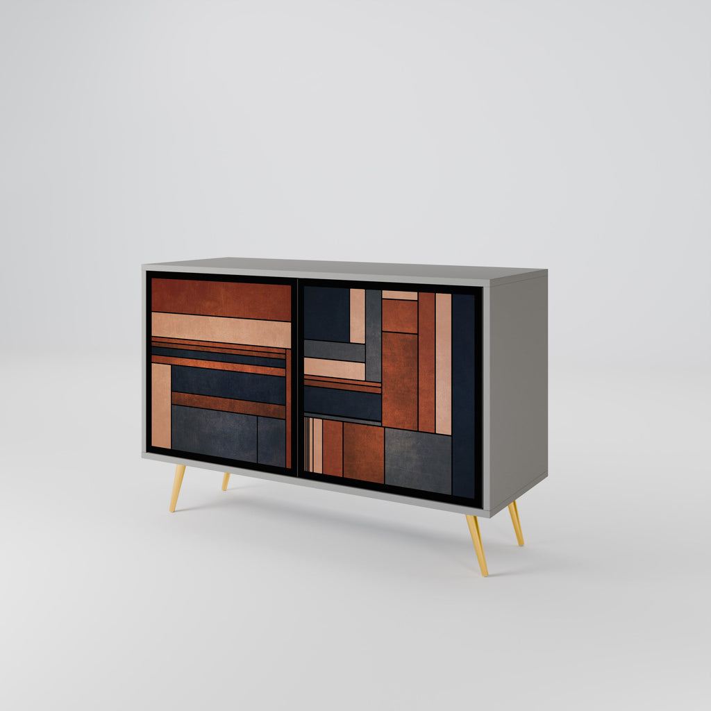 Buffet 2 portes INTREPID FORMATION en finition grise