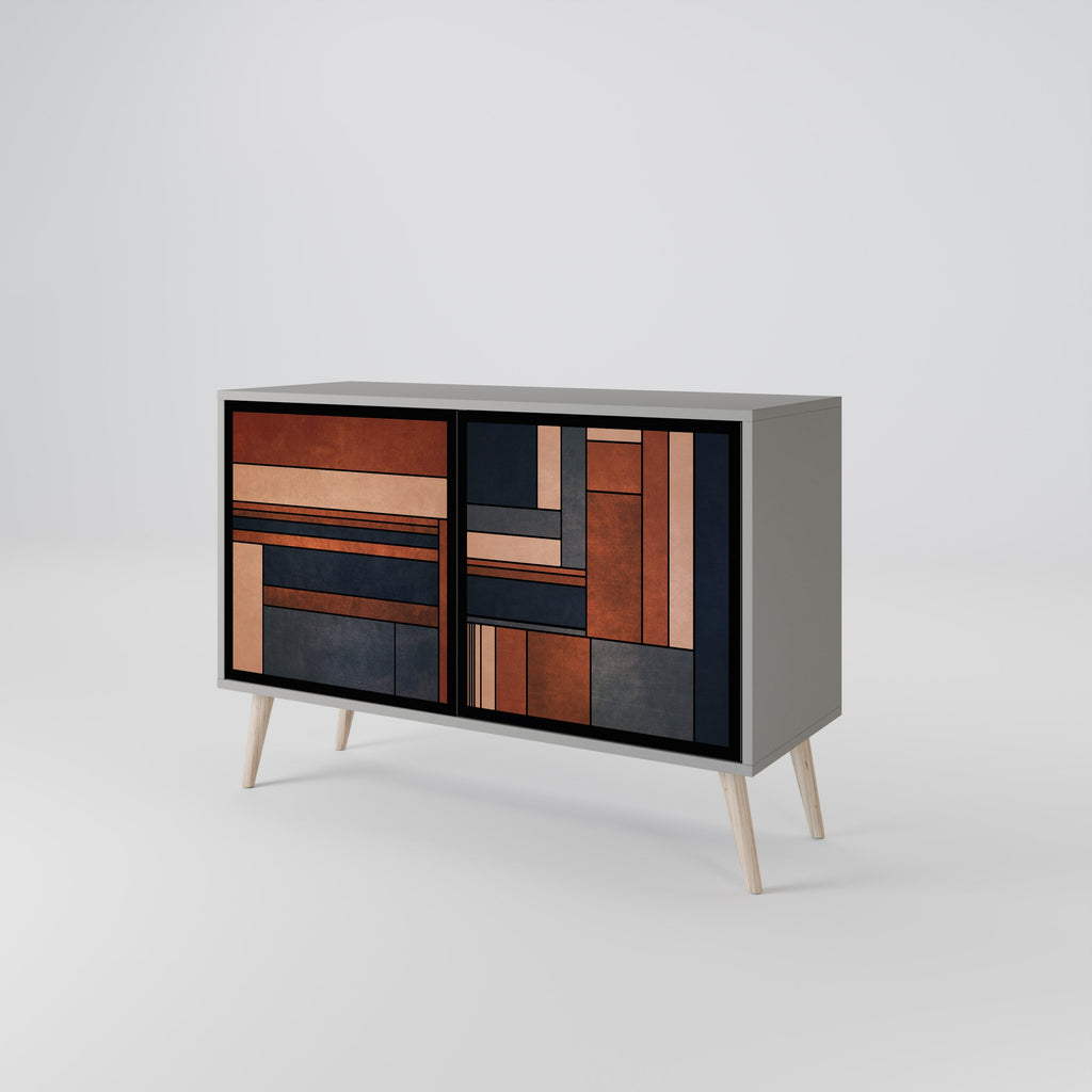 Buffet 2 portes INTREPID FORMATION en finition grise