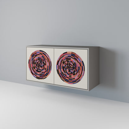 BROWN CIRCLES 2-Door Sideboard