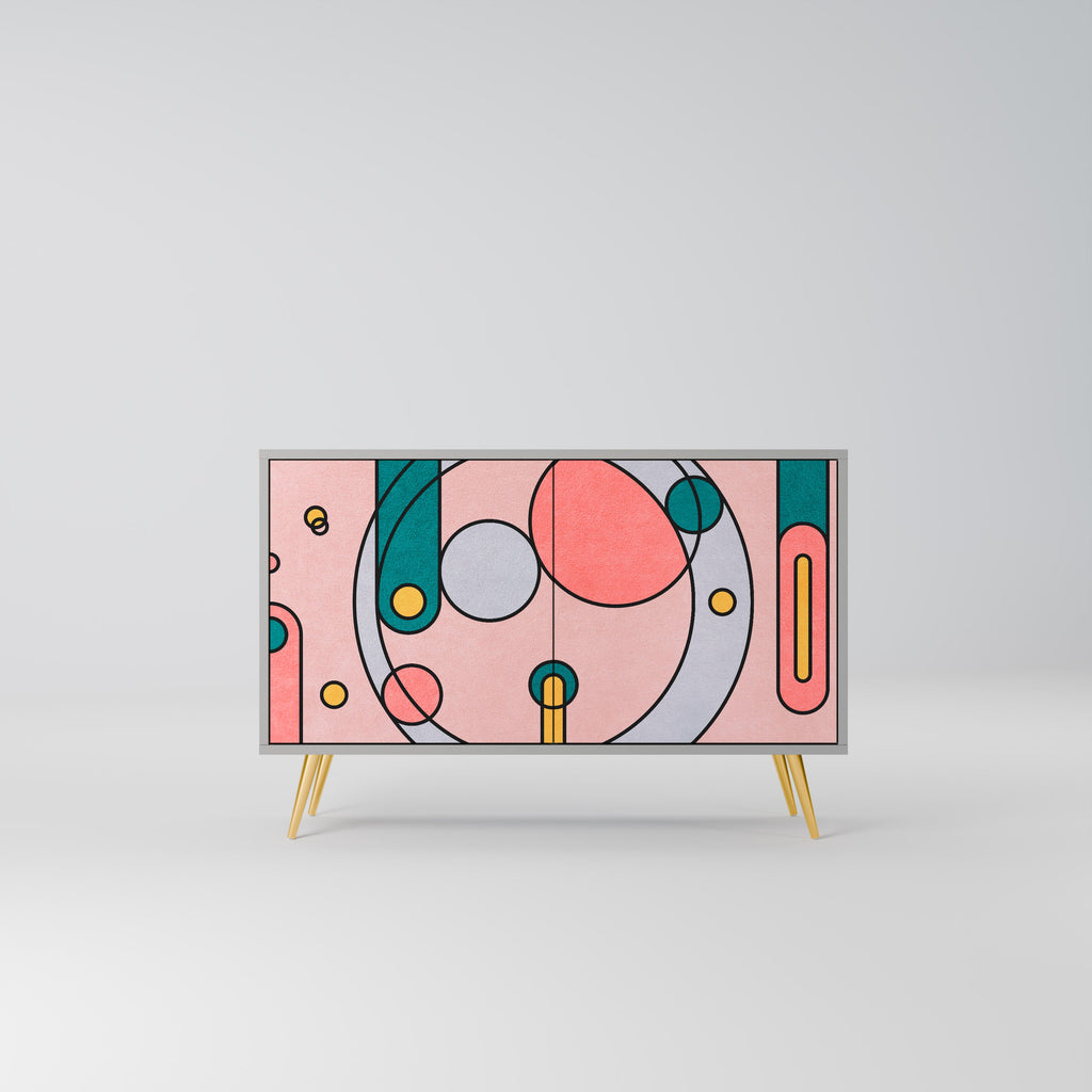 Buffet 2 portes GOSSAMER ECHOES finition grise