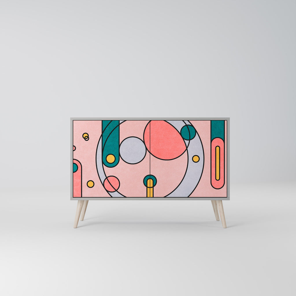 Buffet 2 portes GOSSAMER ECHOES finition grise