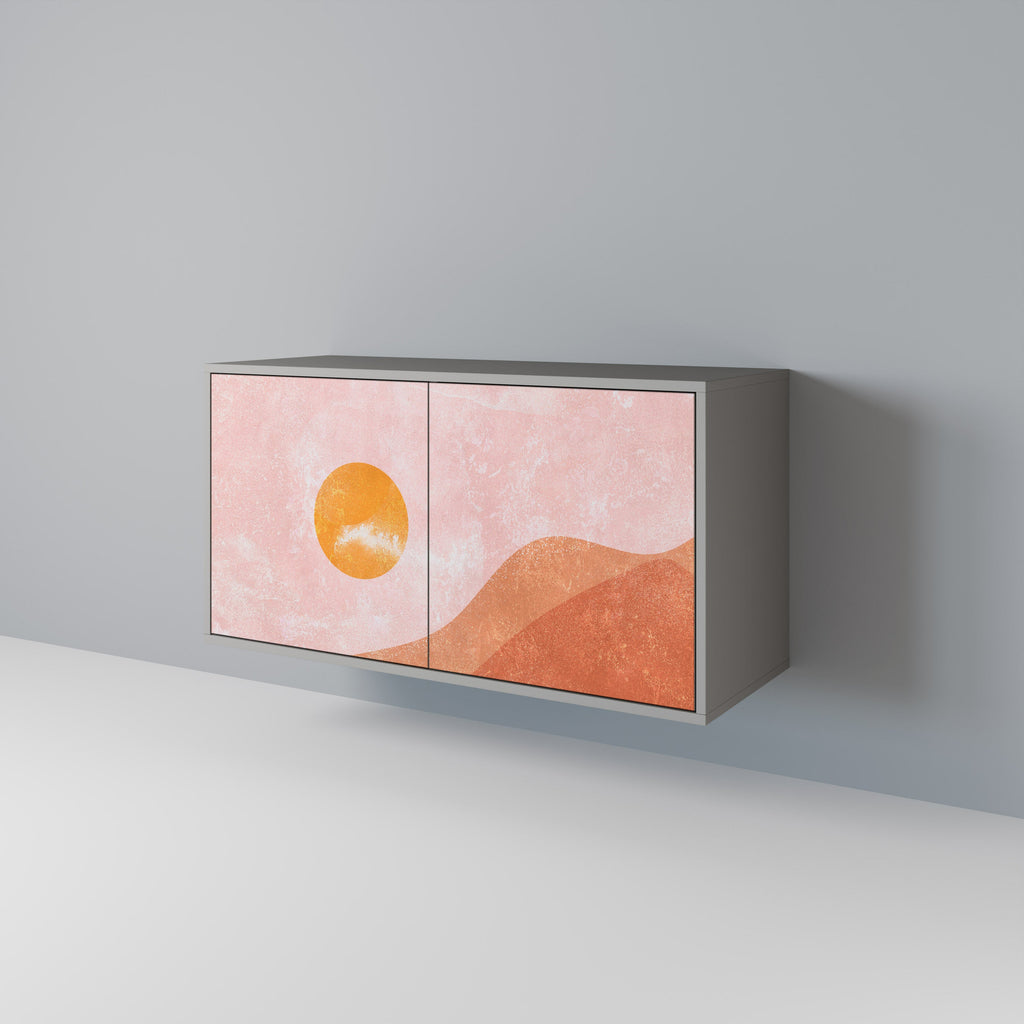 Buffet 2 portes LUMINOUS SUNLIGHT finition grise