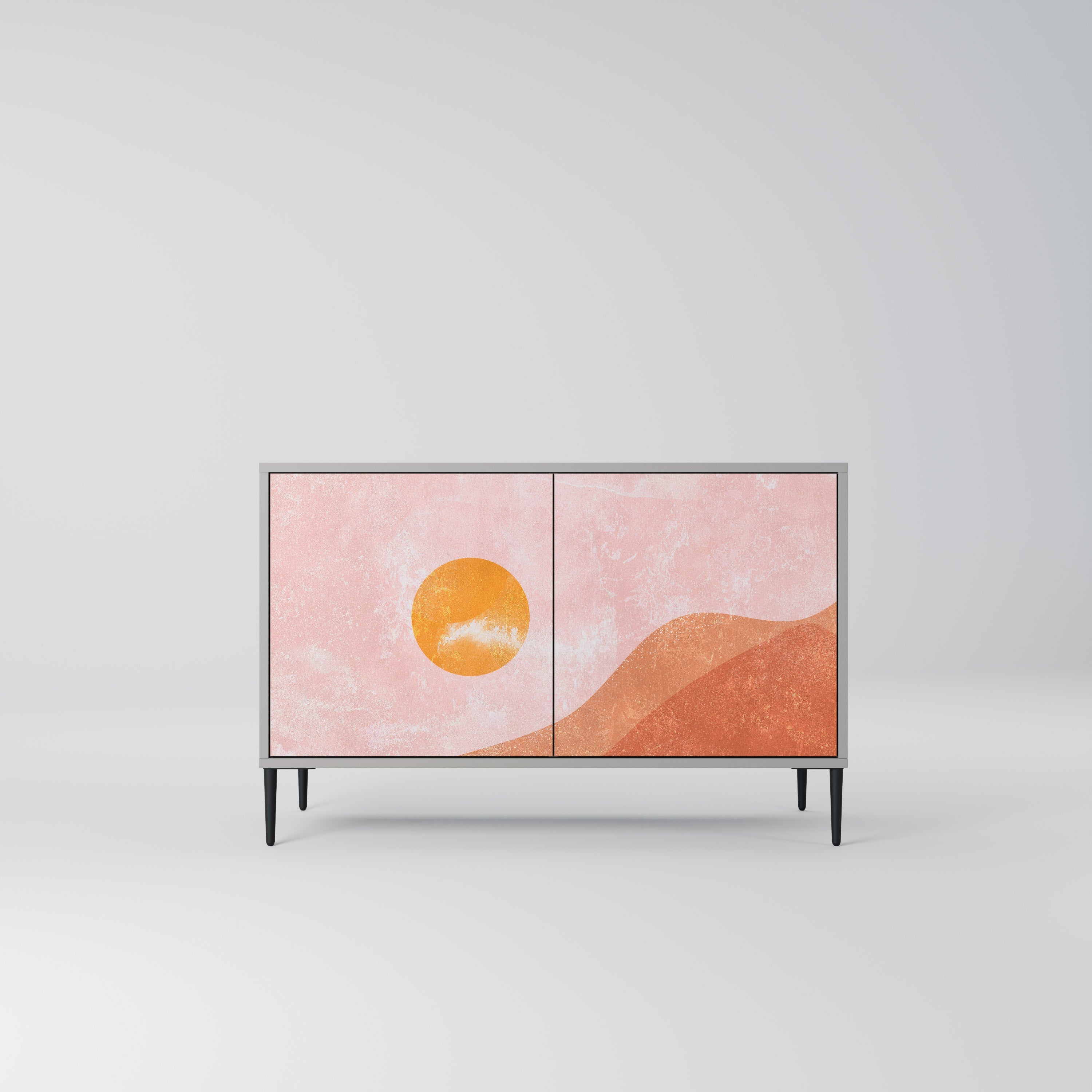 Buffet 2 portes LUMINOUS SUNLIGHT finition grise