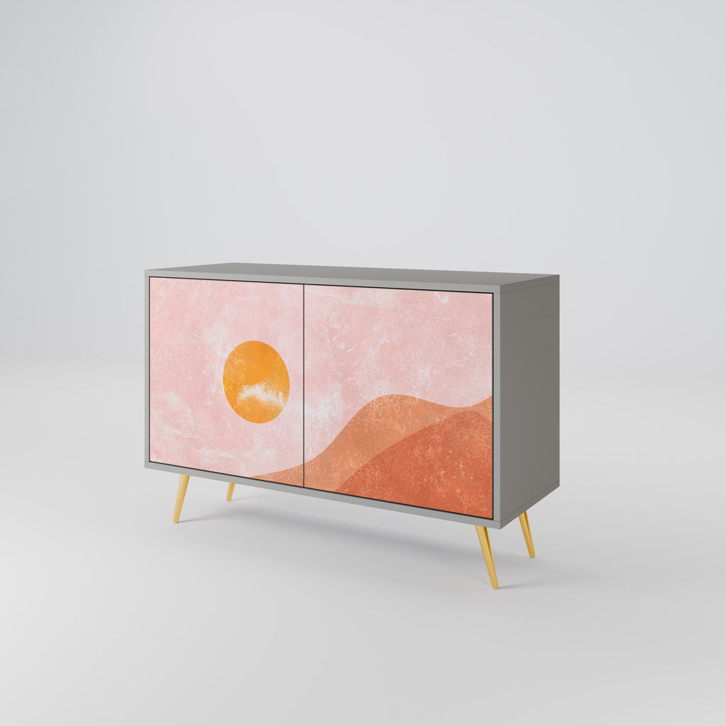 Buffet 2 portes LUMINOUS SUNLIGHT finition grise