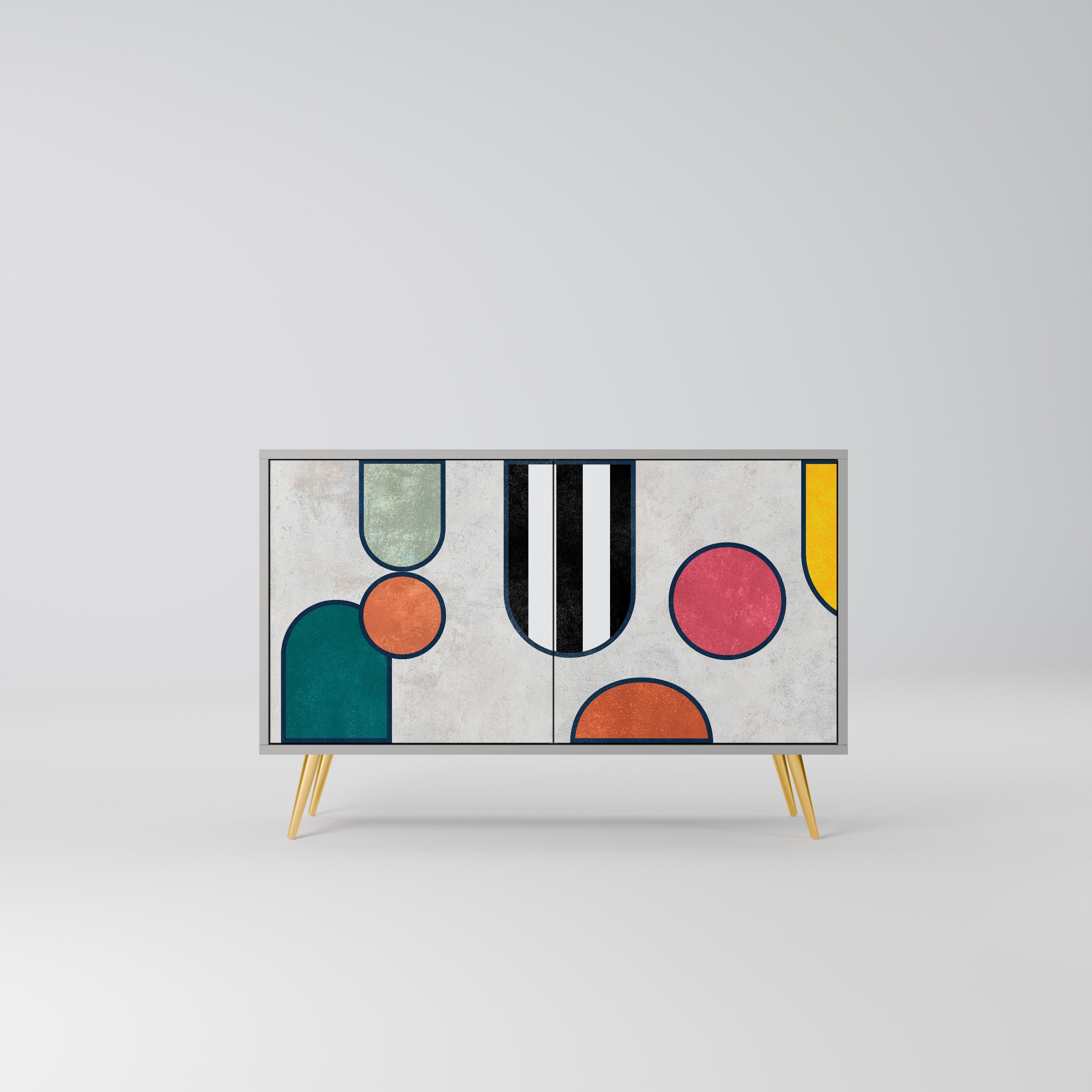 Buffet 2 portes COOL STORY finition grise